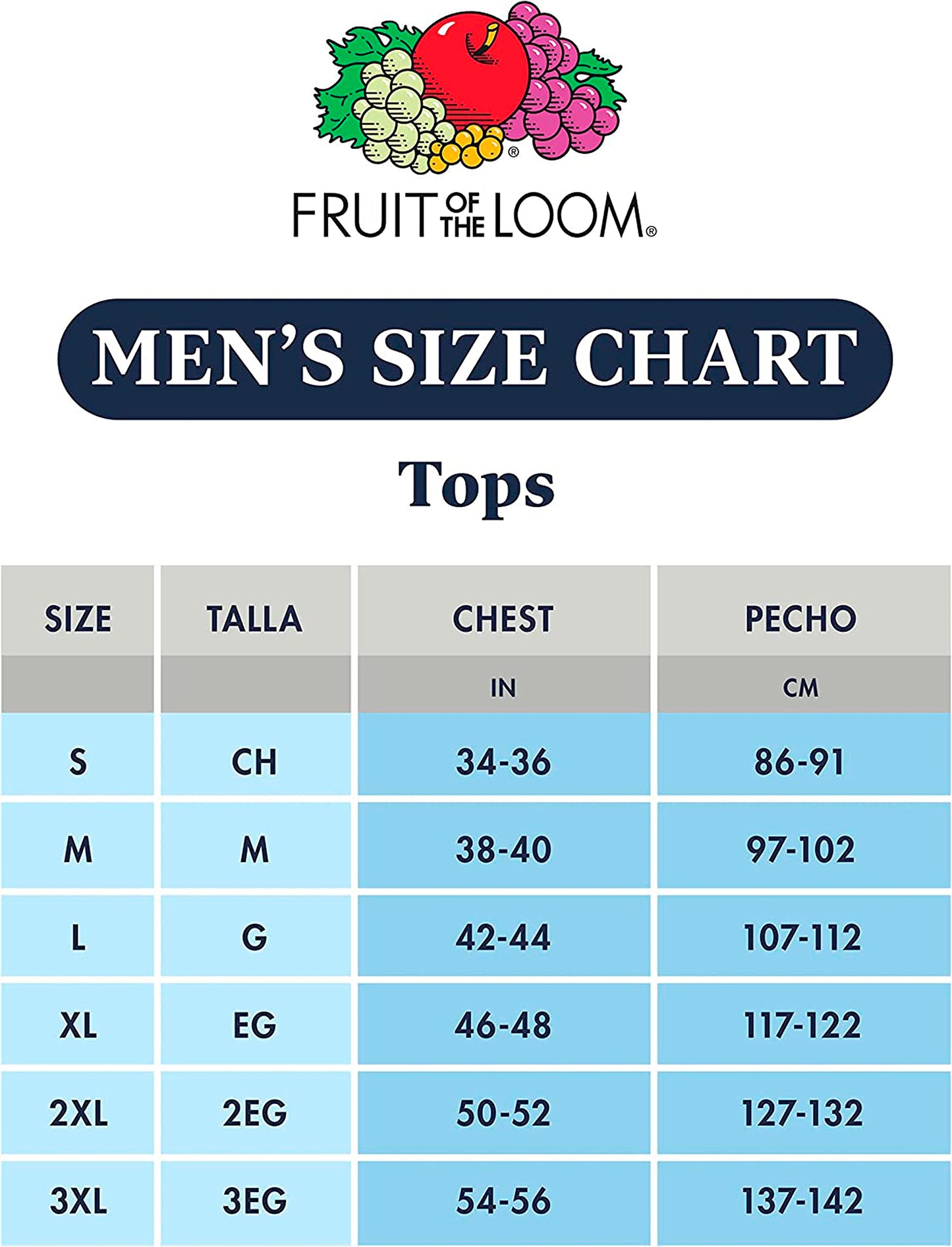 Fruit Of The Loom Men's Cotton Crew-Neck Tagless Undershirts Tanks T-Shirts