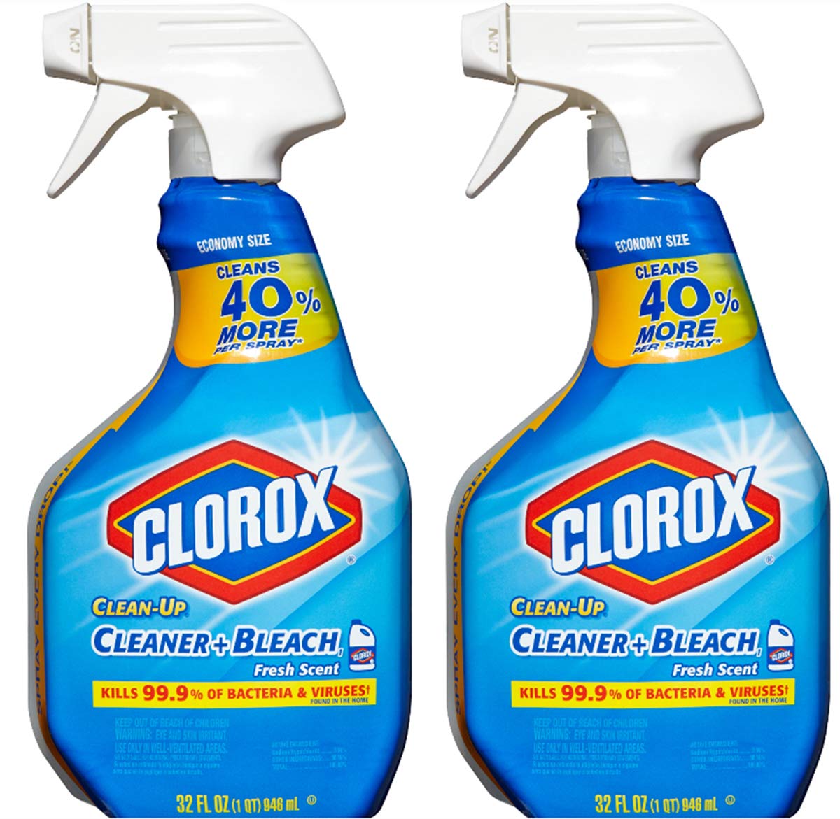 Clorox 055500015290 Clean-Up Disinfectant Bleach Cleaner, Fresh Scent(Pack of 2)