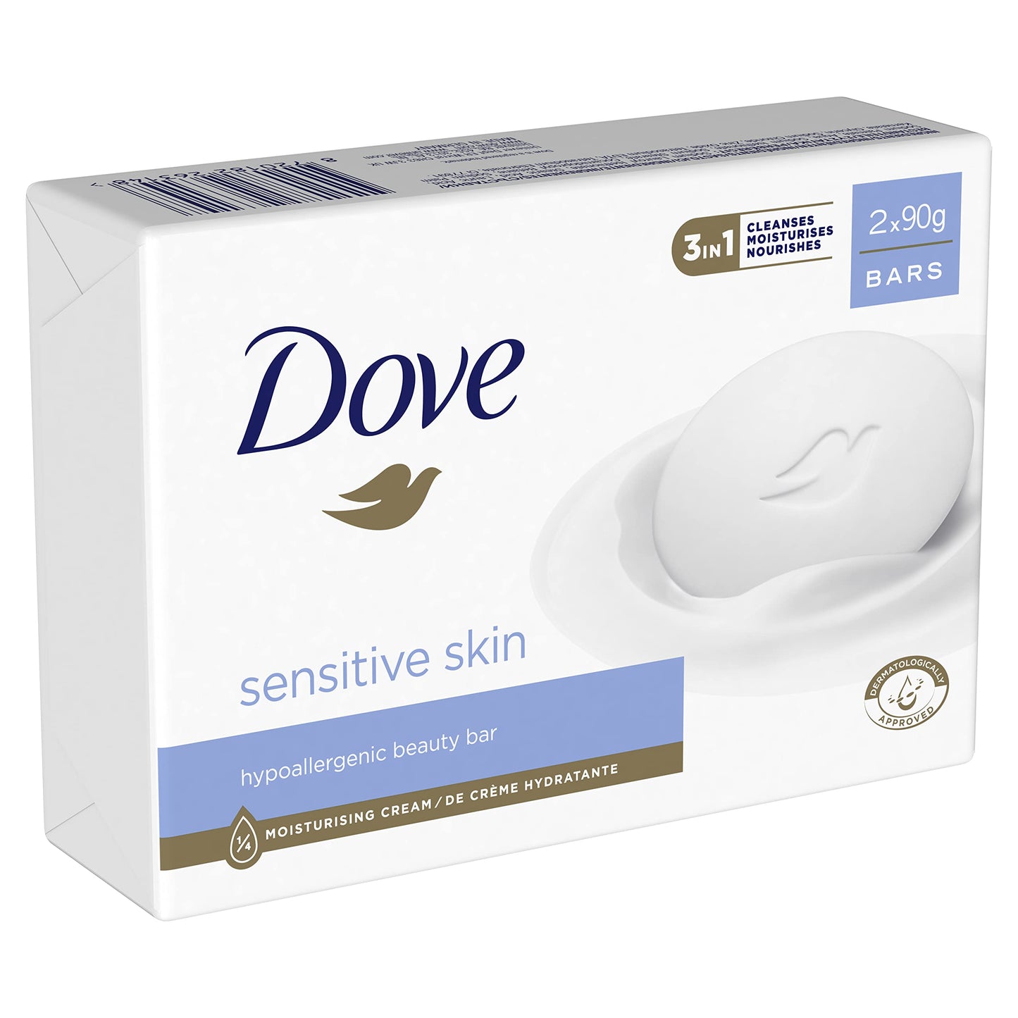 Dove Pure & Sensitive Cream Bar (2x100g)