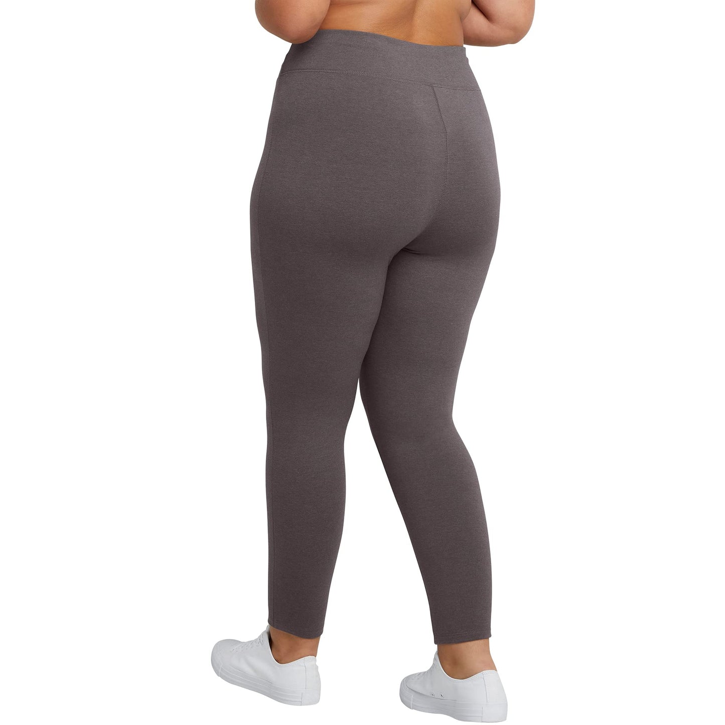 JUST MY SIZE womens Long Legging Pants, Charcoal Heather, 4X US