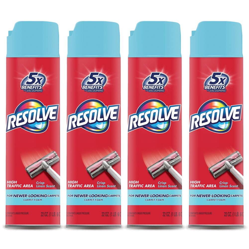 Resolve High Traffic Carpet Foam Cleaner, Carpet Cleaner, Cleans Freshens Softens & Removes Stains, 22 oz Can