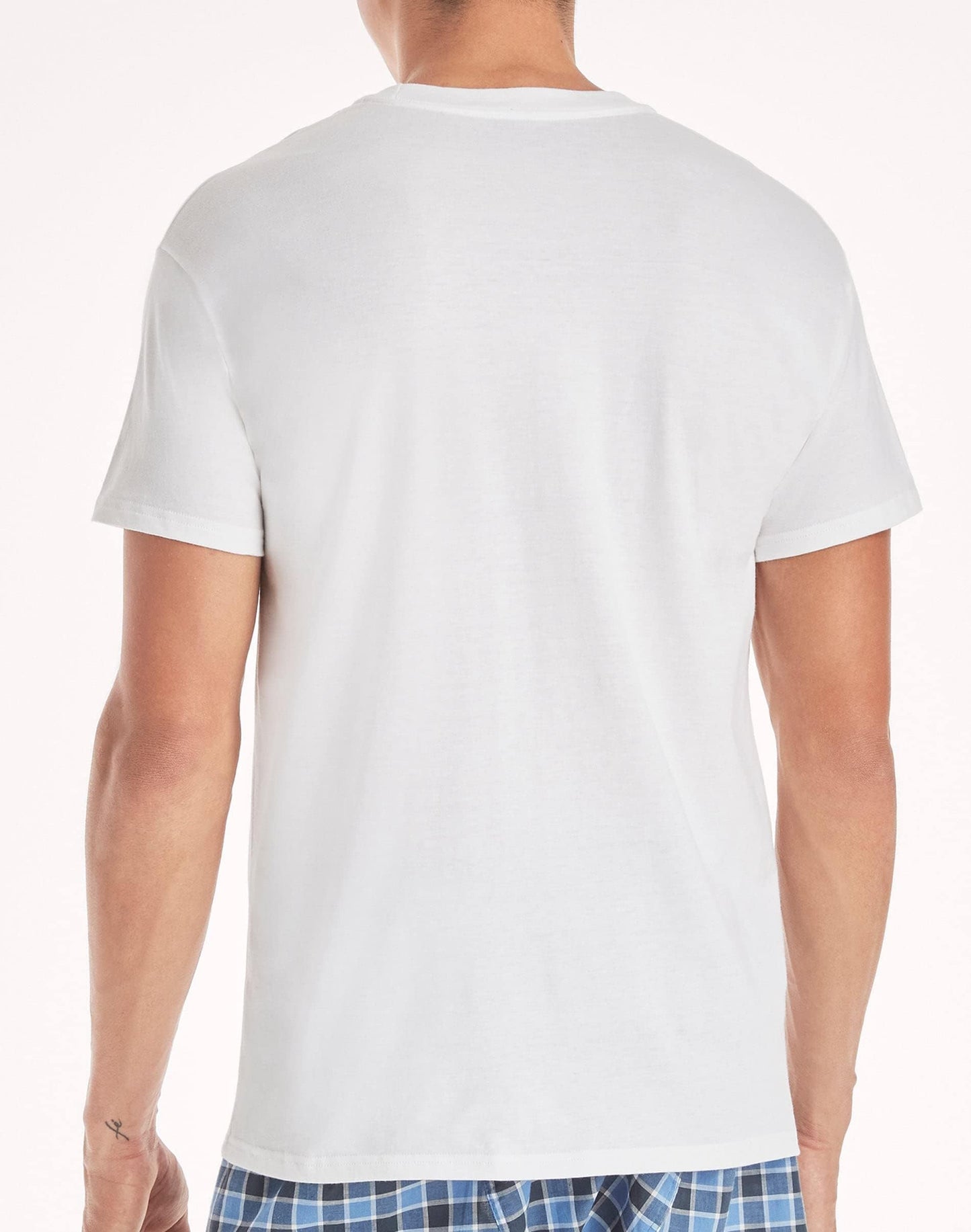 Hanes Mens Moisture-Wicking V-Neck Undershirt 3-Pack, XL, White