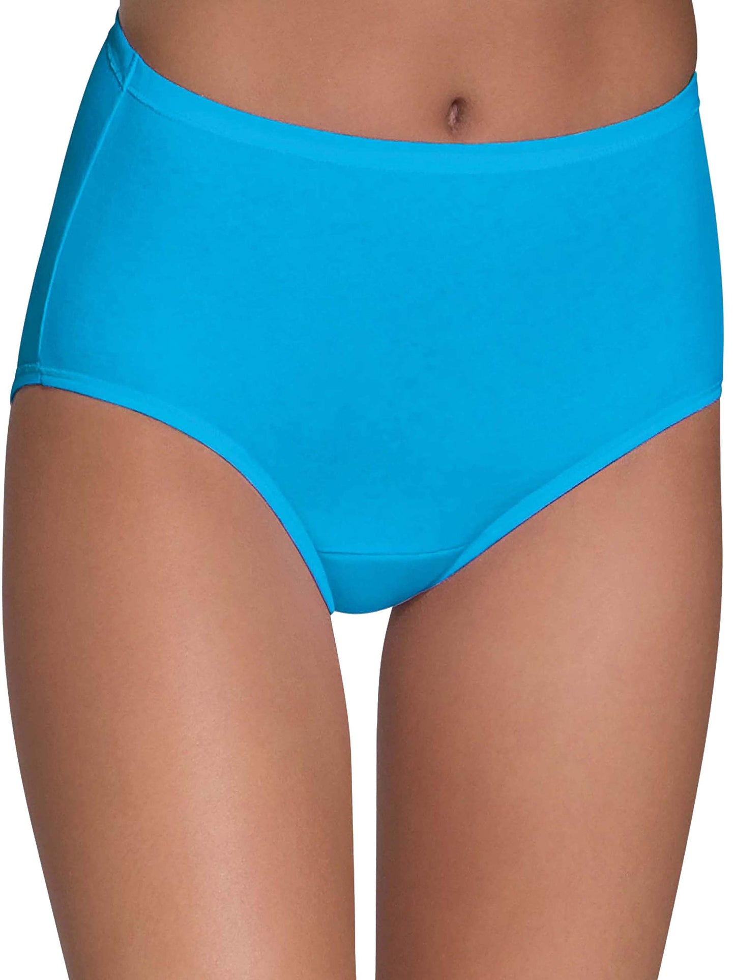 Fruit of the Loom Women's Covered Waistband 6 count (Pack of 1)