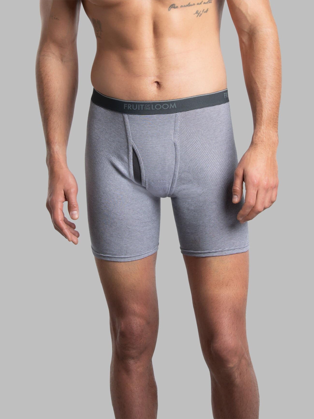 Fruit of the Loom mens Coolzone (Assorted Colors) Boxer Briefs, 6 Pack - Stripe/Solid, 3X-Large US