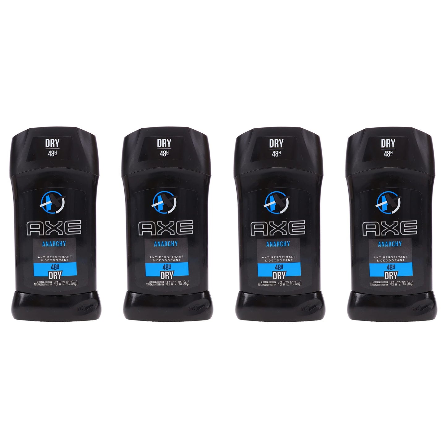 Axe Dry Antiperspirant Deodorant Stick, Anarchy, 2.7 Ounce (Pack of 4)