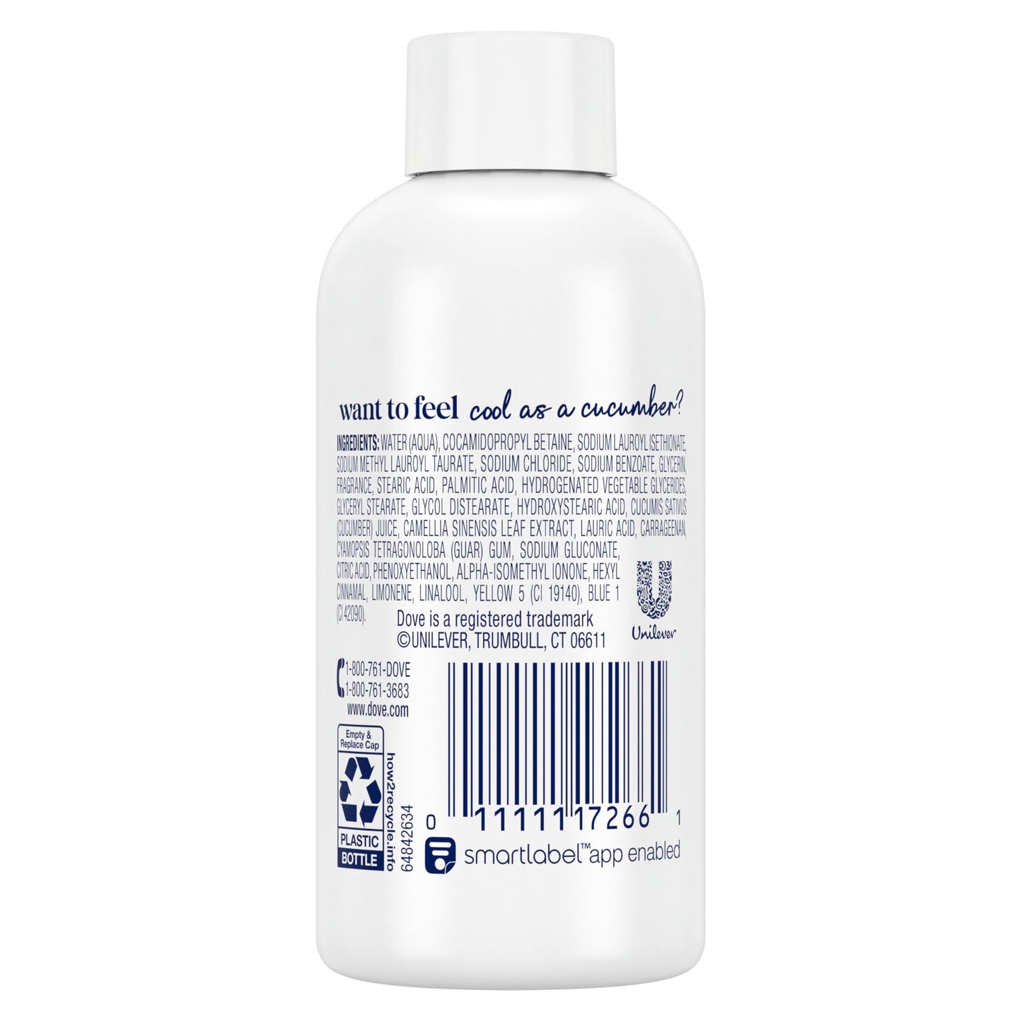 Dove Go Fresh Nourishing Body Wash, Cucumber and Green - 33.8 Fl Oz / 1L x 2 Pack