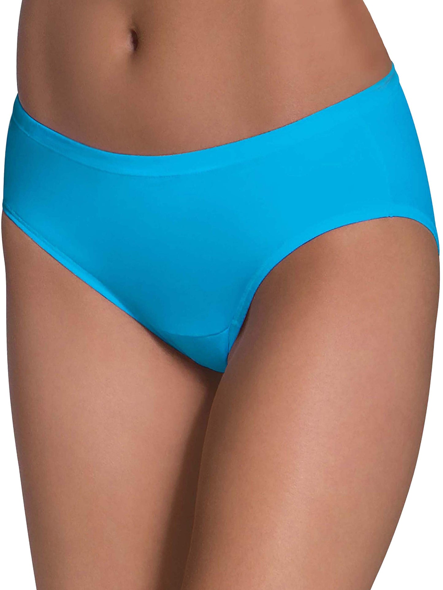 Fruit Of The Loom Women's 6 Pack Comfort Covered Cotton Hipster Panties, Assorted, 8