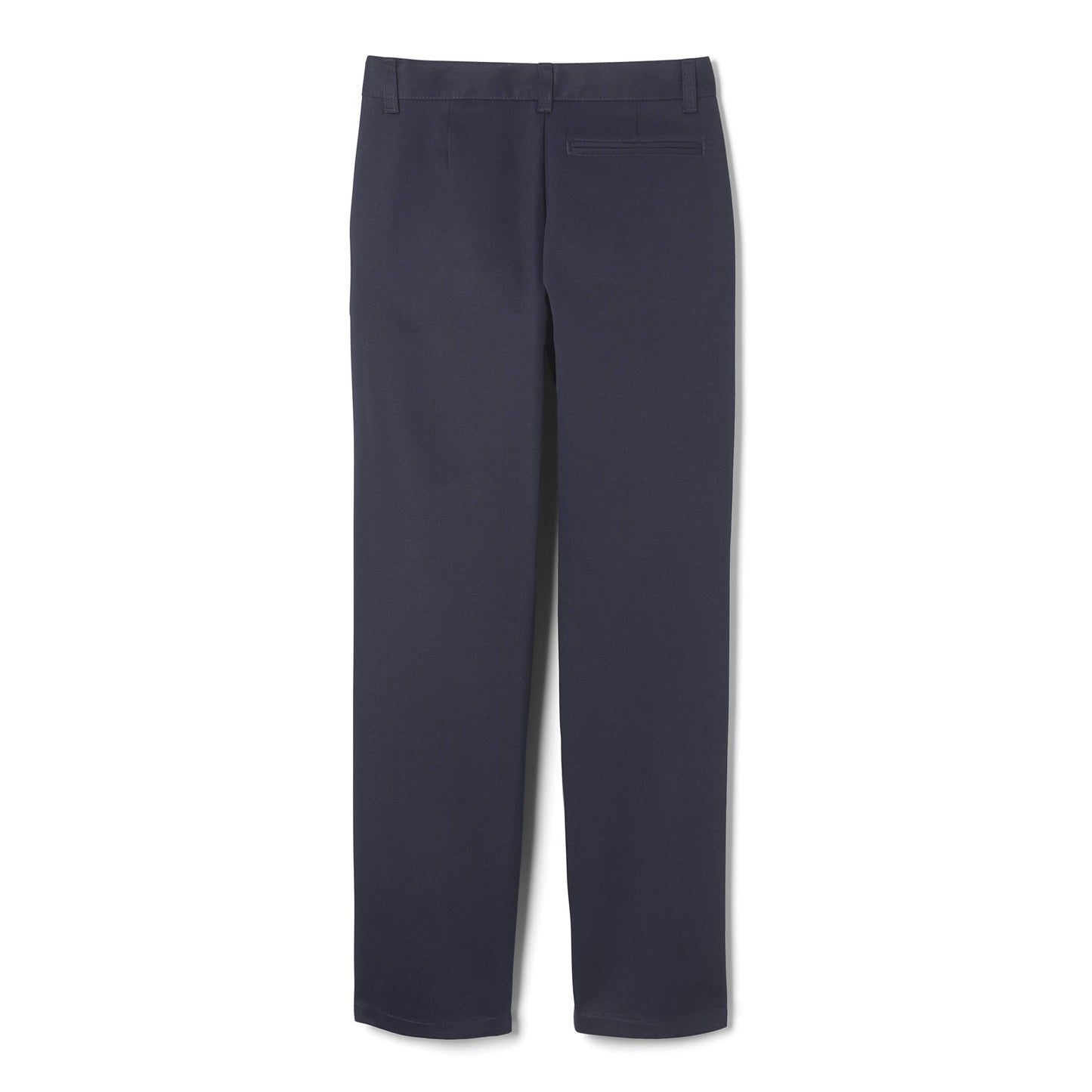 French Toast Little Boys' Flat Front Double Knee Pant with Adjustable Waist, Navy, 6