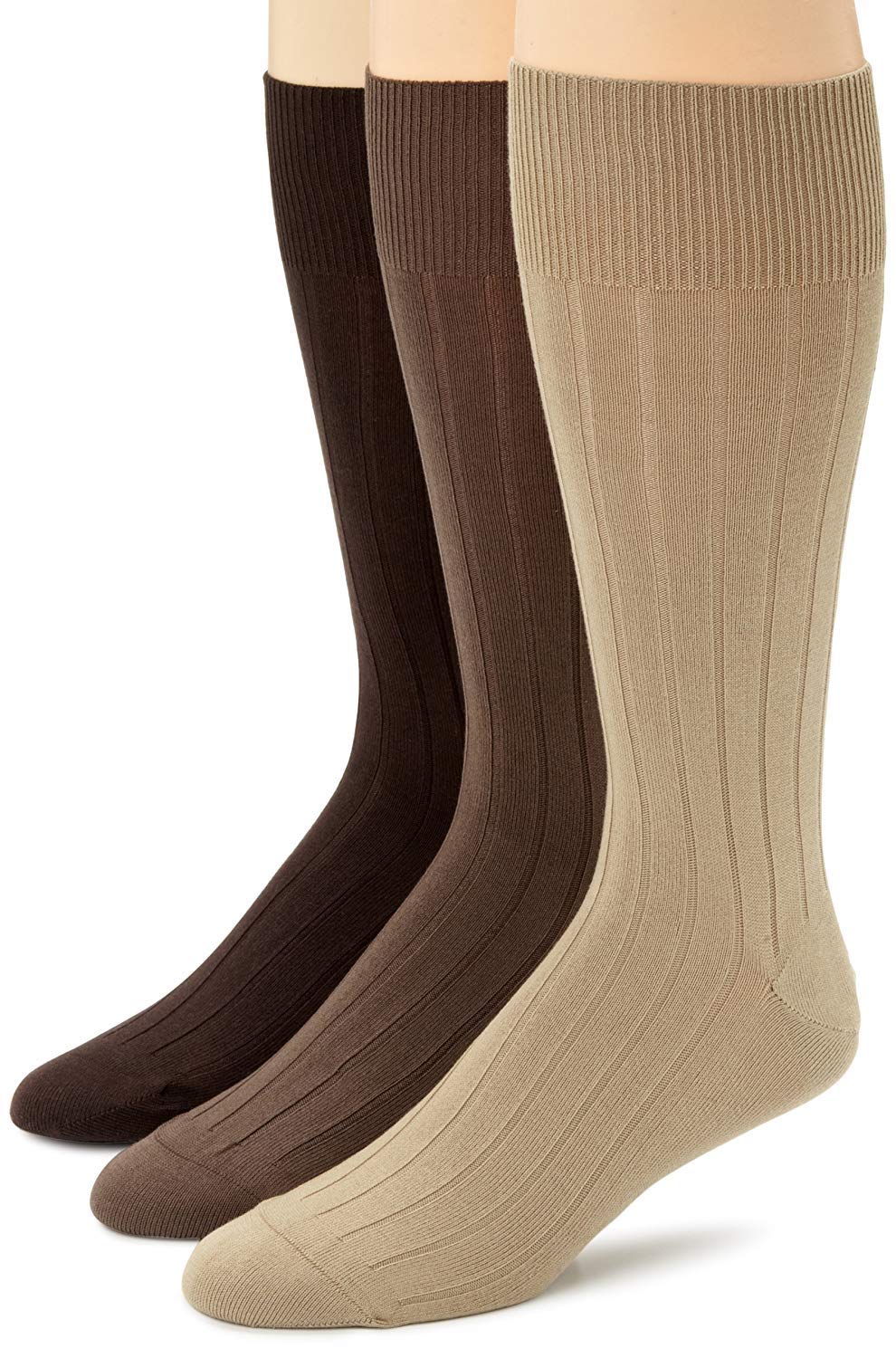 Melvado Mens Crew Socks Cotton Rich Everyday Dress Socks Set (Black 4-Pack)