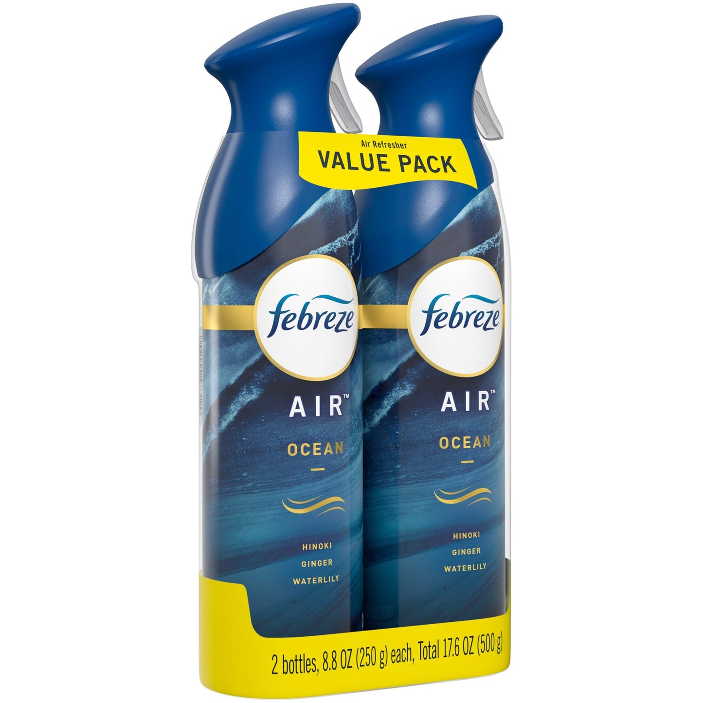 Febreze Odor-Eliminating Air Freshener, Ocean, 2 count, 8.8 fl oz each