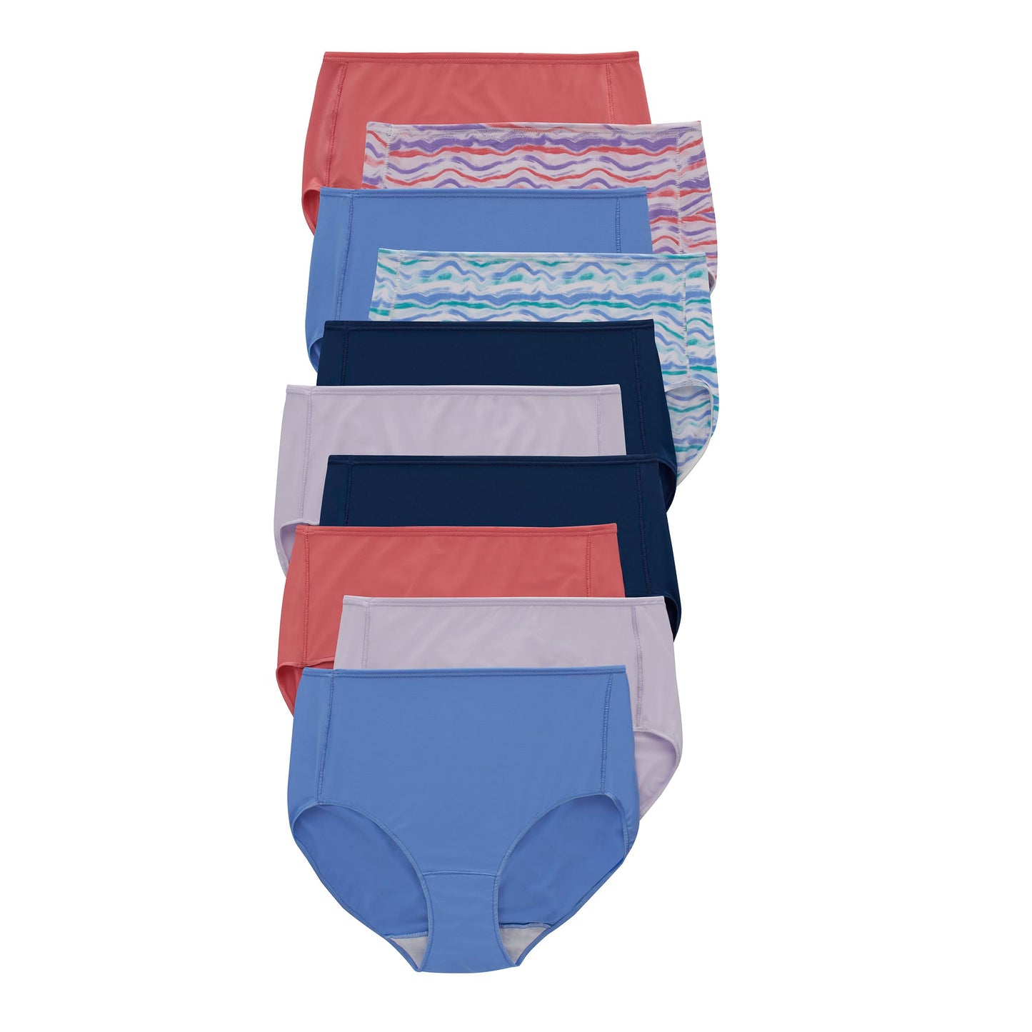 Hanes Womens Cool Comfort Microfiber Brief Underwear, 10-pack (Colors May Vary)