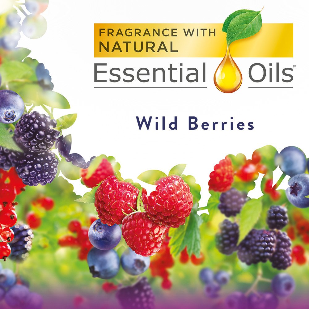 Air Wick Pure Freshmatic Refill Automatic Spray, Wild Berries, 1ct, Air Freshener, Essential Oil, Odor Neutralization, Packaging May Vary