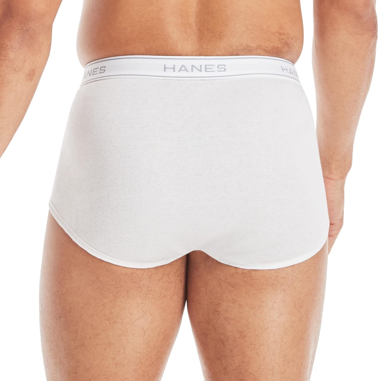 Hanes Mens 3-Pack Extended Sizes Full Rise Briefs 3-Pack White 3XL One Size