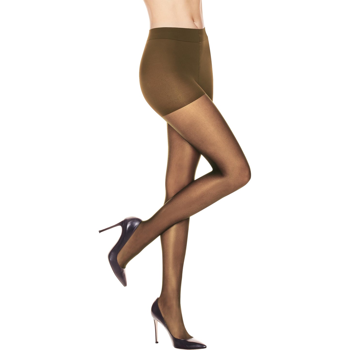 Hanes Leg Boost Women's Support Tights for Cellulite Smoothing and All-Day Wear, Shaper Panty, Sheer Toe, Barely Black, Size IJ (Pack of 1)