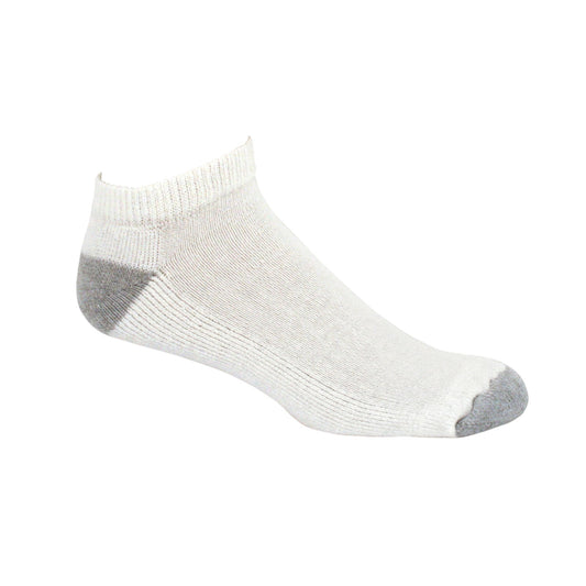 Fruit of the Loom Men's Value 10 Pack Low Cut Socks, White, Shoe Size: 6-12
