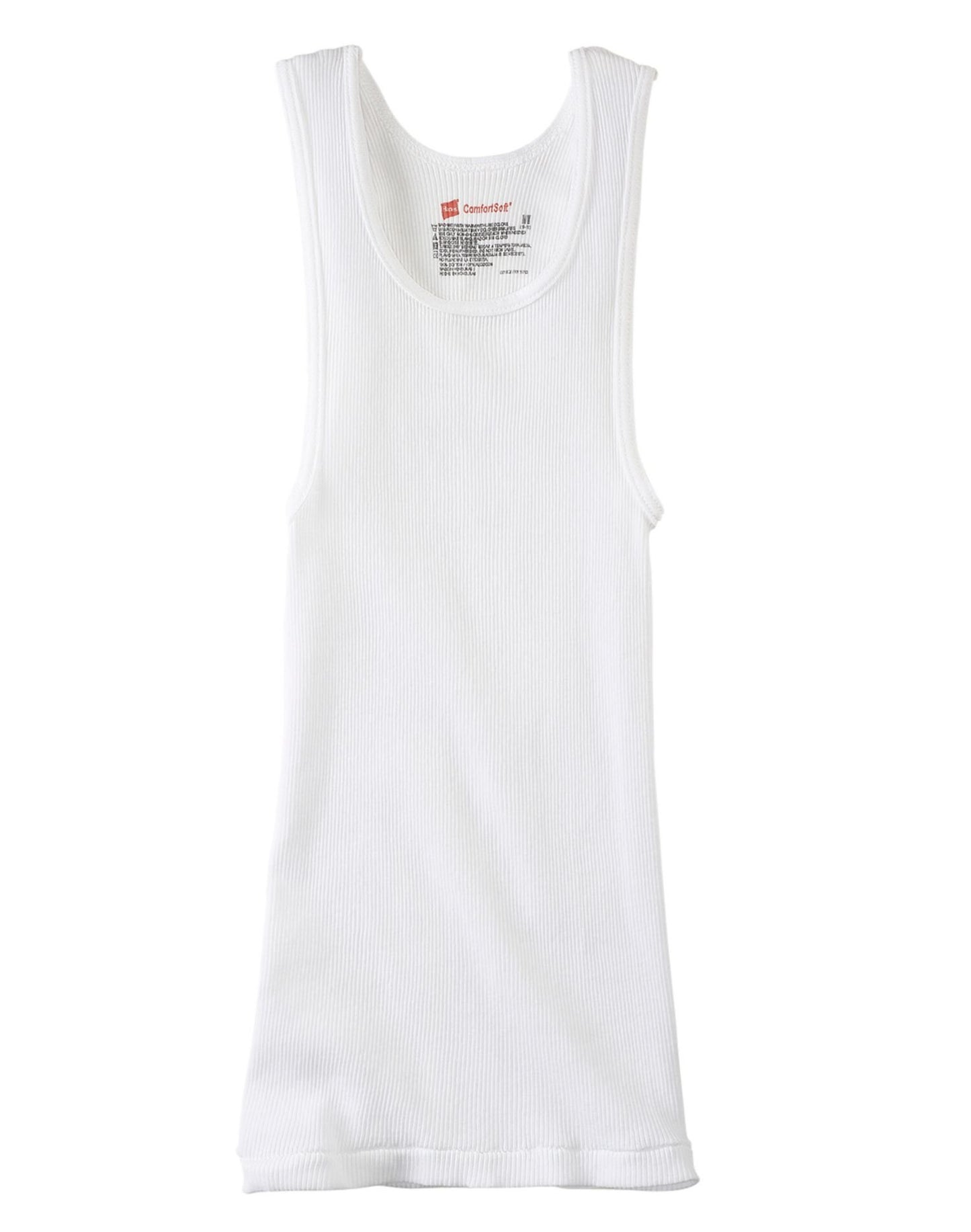 Hanes Big Boys' Tank Top, White, Small(Pack of 4)
