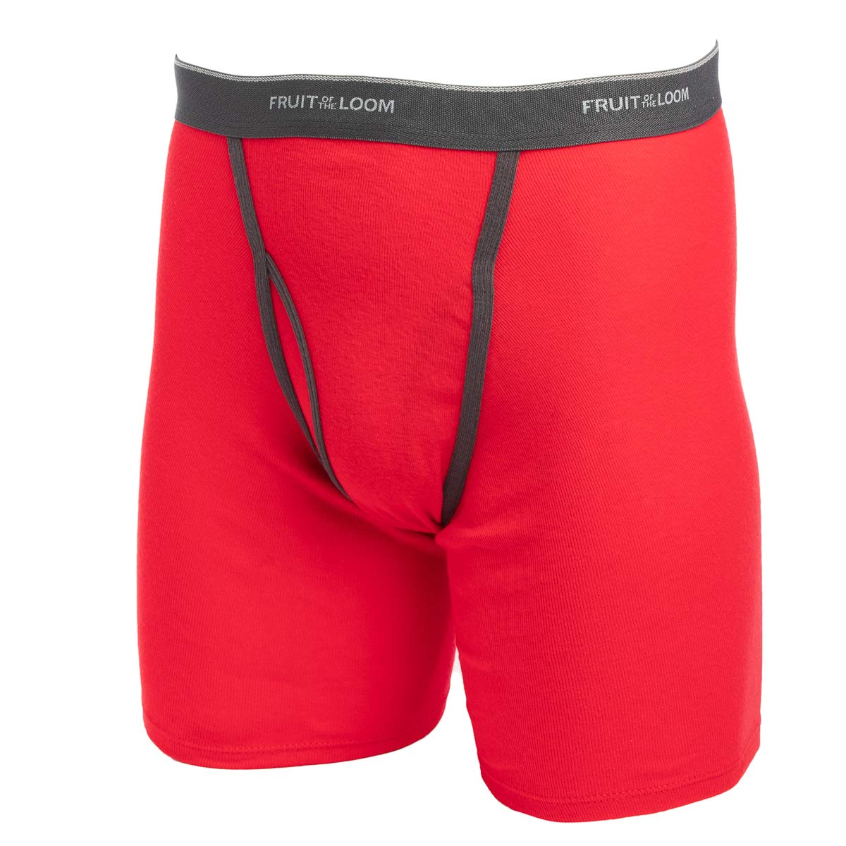 Fruit of the Loom, 12 Pack Random, Mens Underwear, Size Medium, Cotton Underwear, Boxer Briefs with Fly, Tag Free