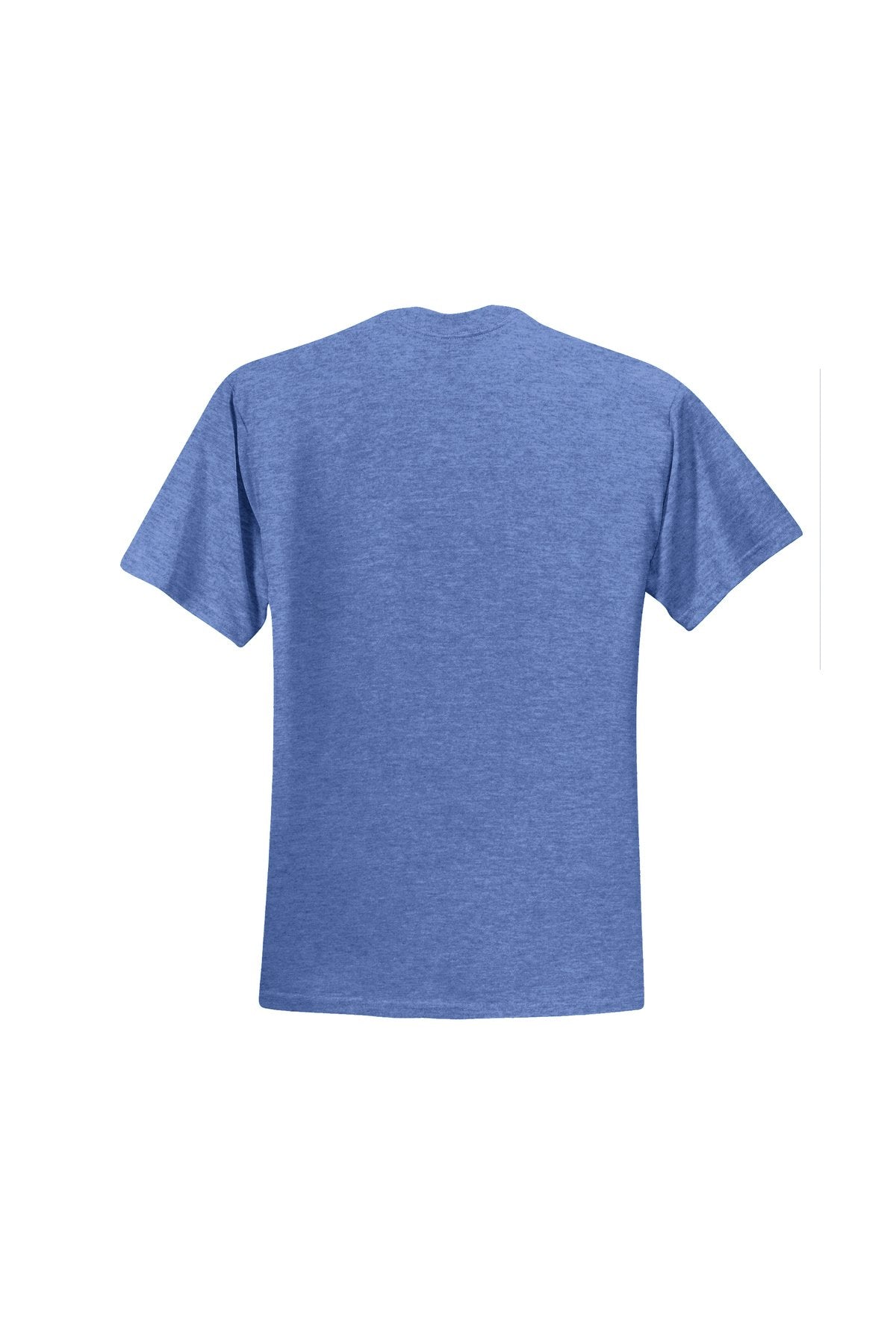 Jerzees Men's Black Heather Adult Short Sleeve Tee 3 Pack, Vintage Blue, Medium