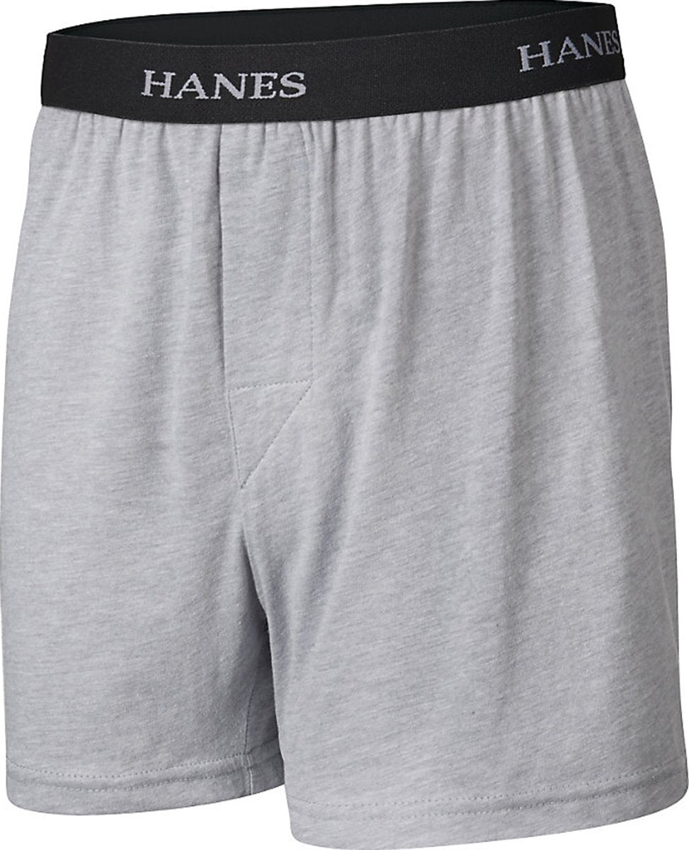 Hanes Boys' 3 Pack Ultimate Comfort Flex Solid Knit Boxer, Assorted, Medium