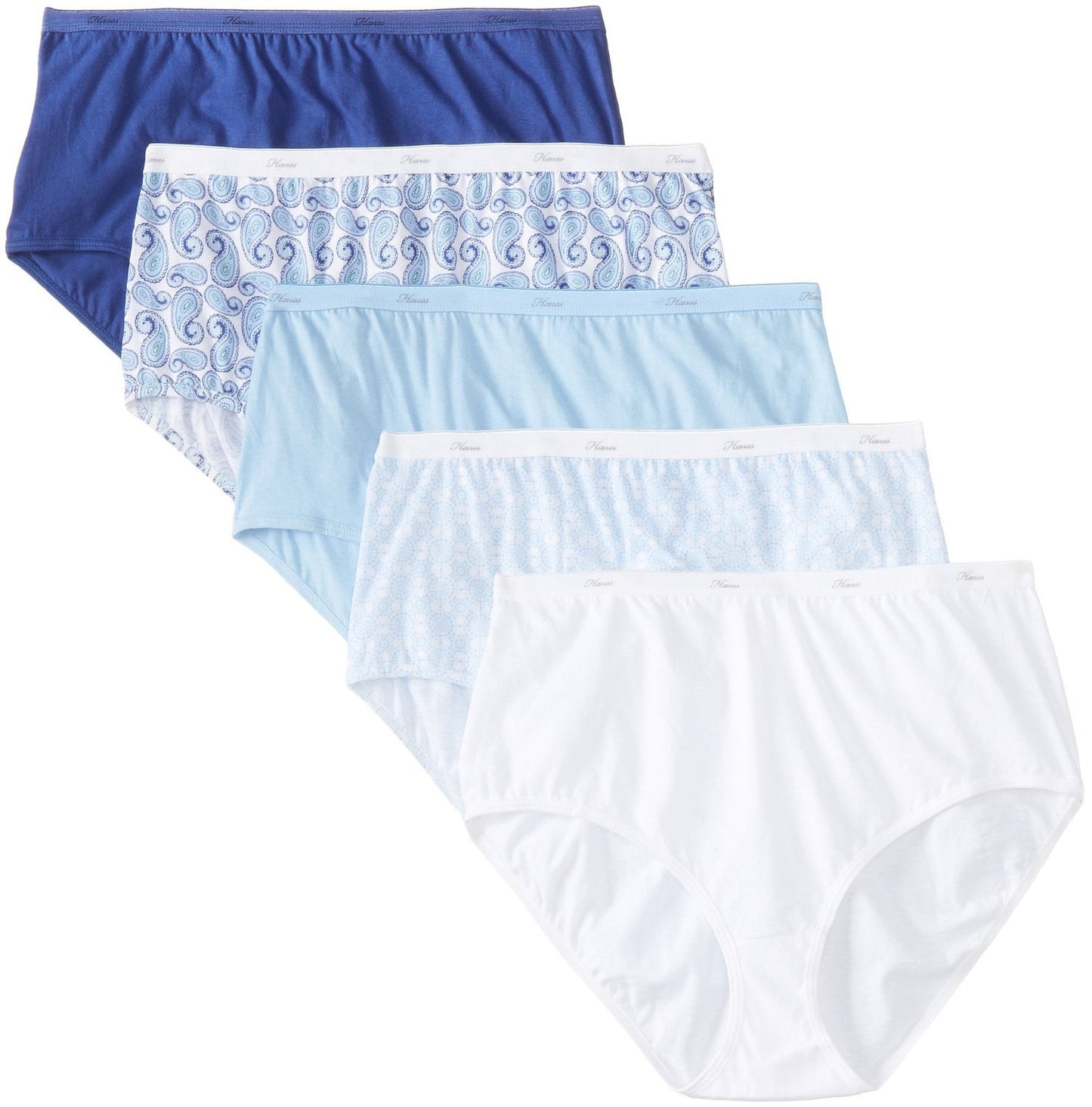 Hanes Women's Plus Cotton Brief 5-Pack 11 Assorted