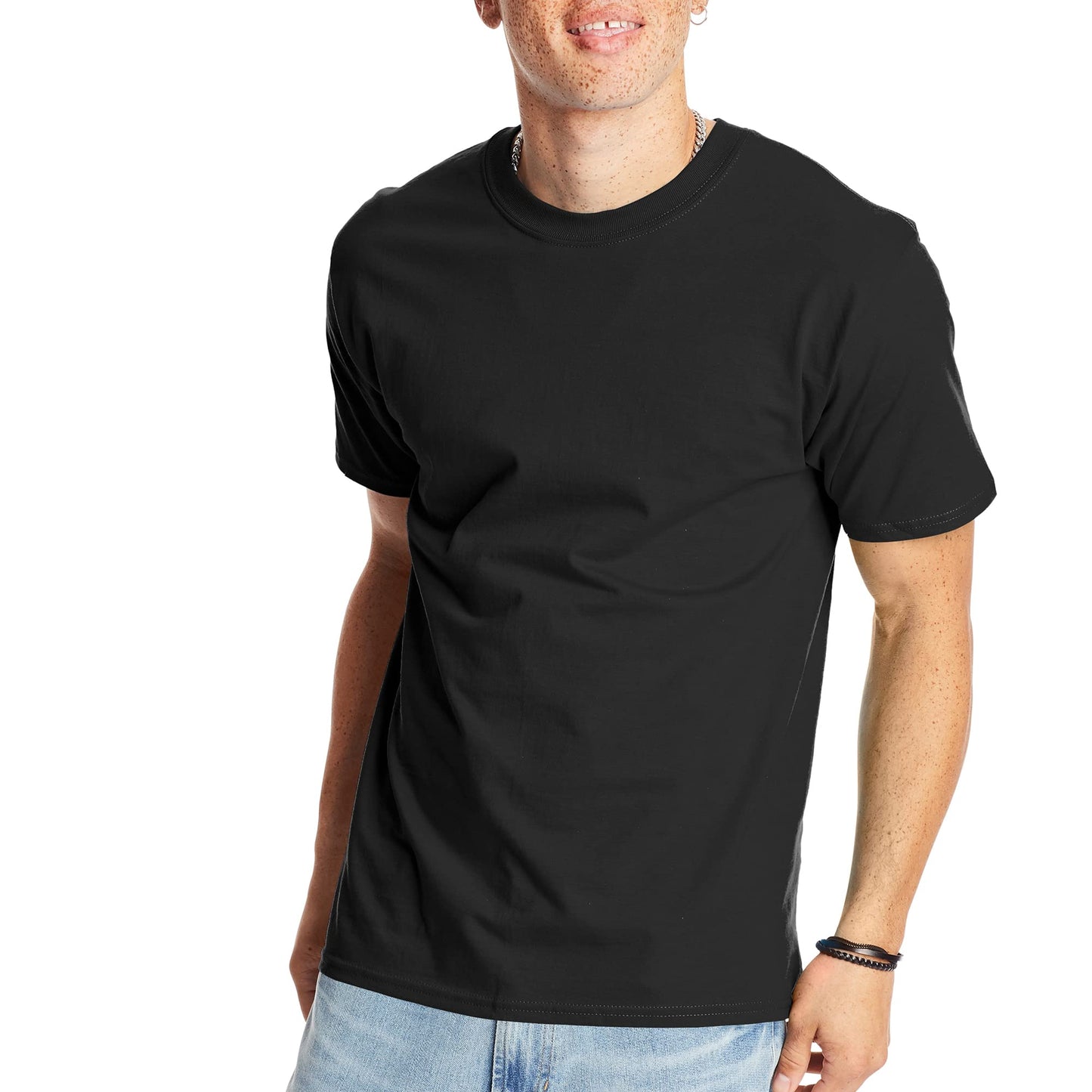 Hanes Men's Short Sleeve Beefy-T (Pack of 2), Deep Red, 4X-Large