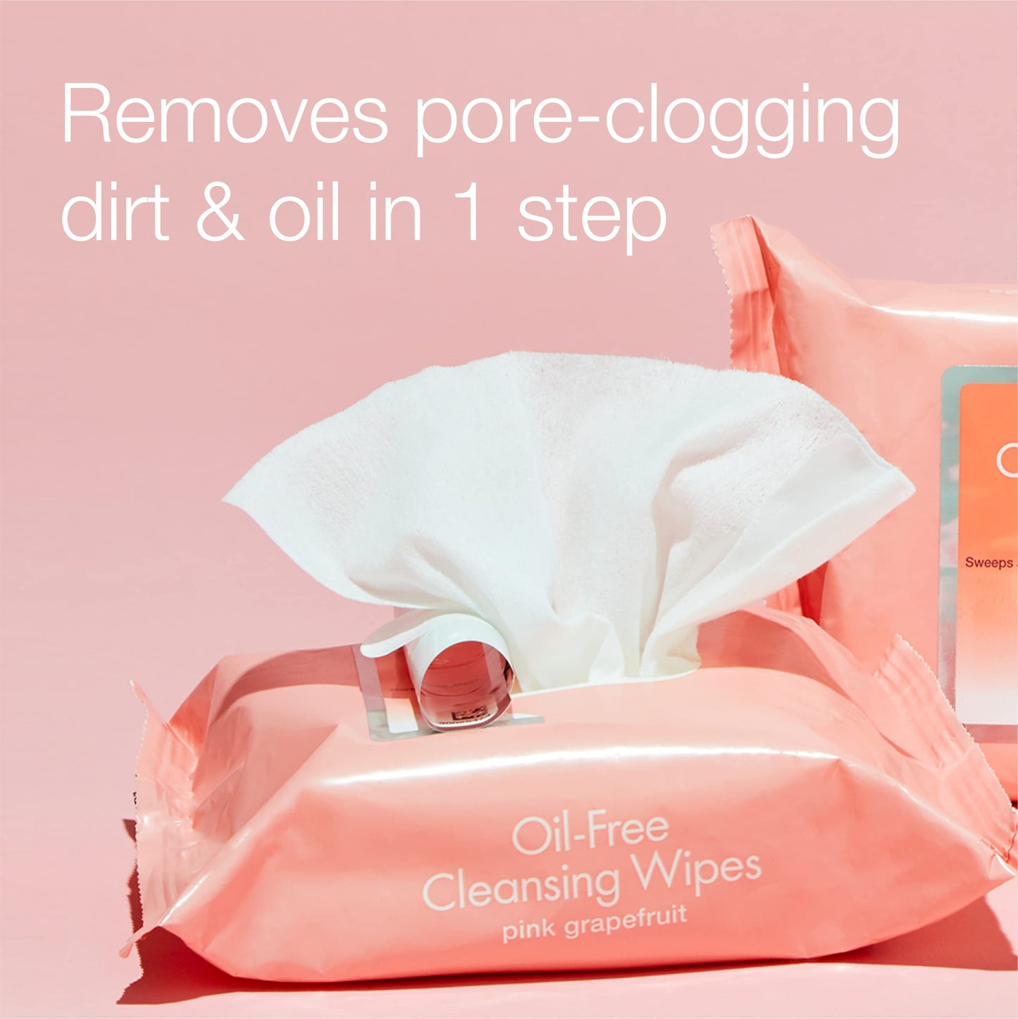 Neutrogena Oil-Free Facial Cleansing Wipes with Pink Grapefruit, 25 Count (Pack of 3)