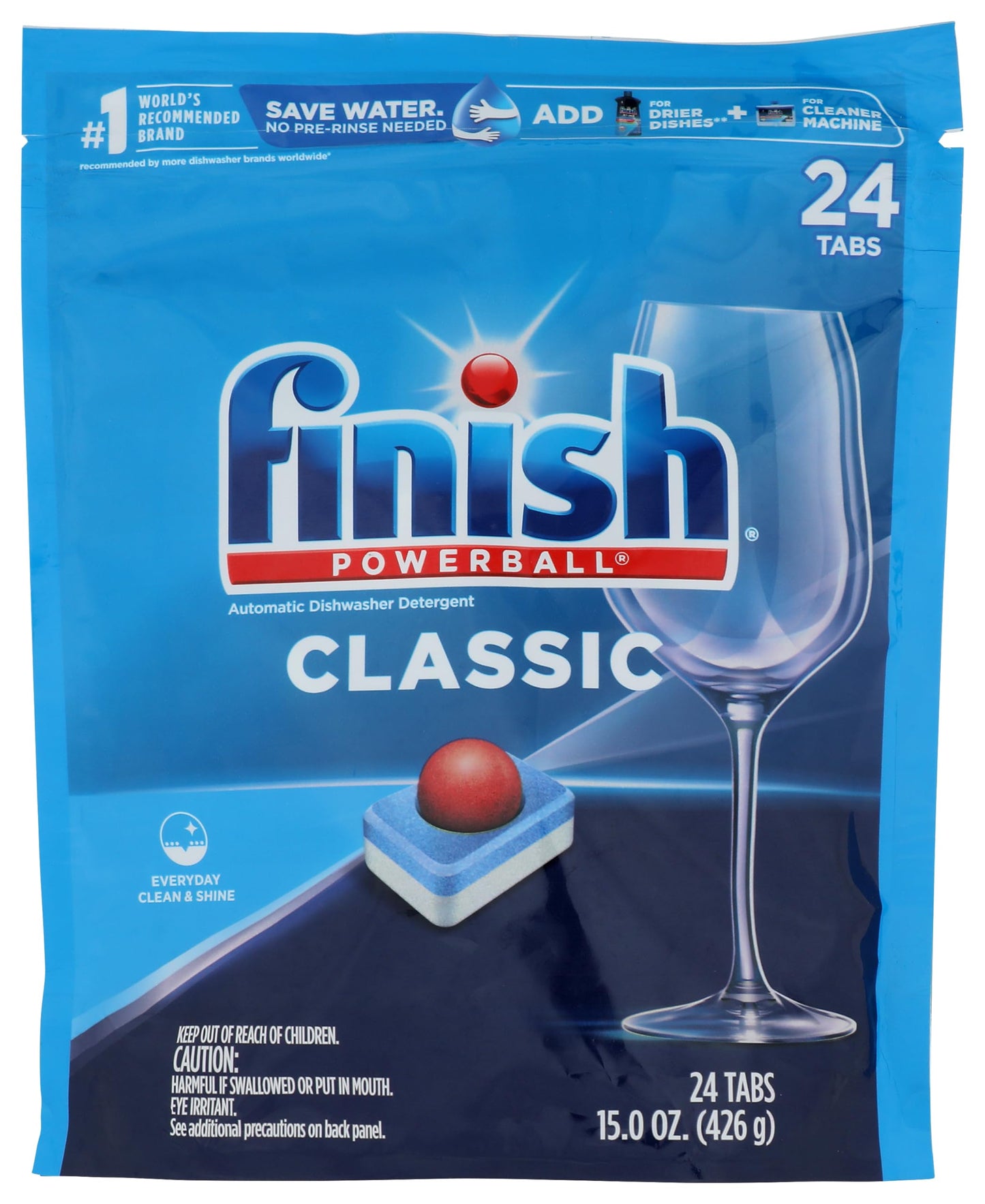 Finish Classic Original Scent Tablet Dishwasher Detergent 24 pk