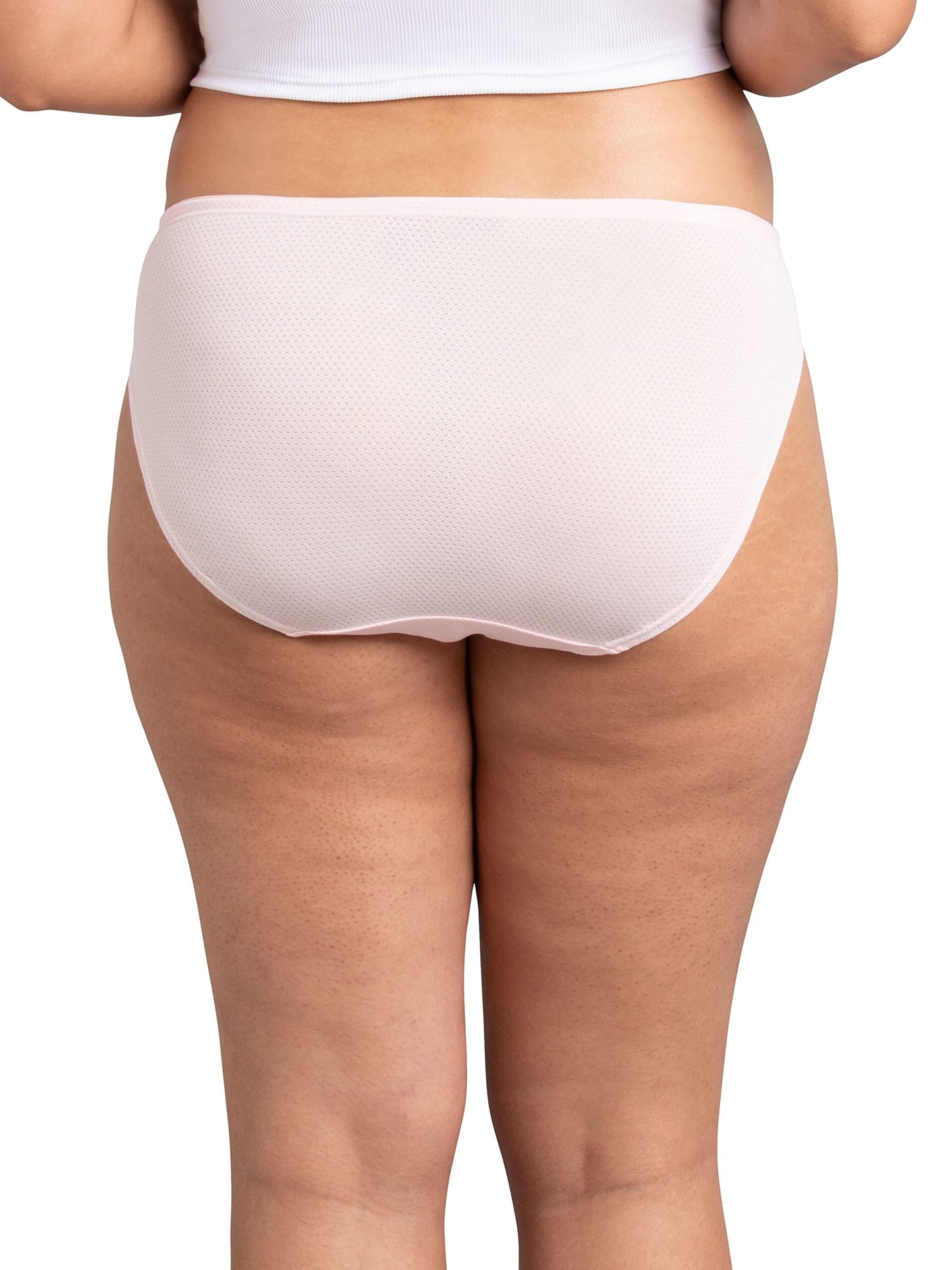 womens Premium Underwear (Ultra Soft & Breathable), Breathable - Hi Cut - Basic Assorted, 6
