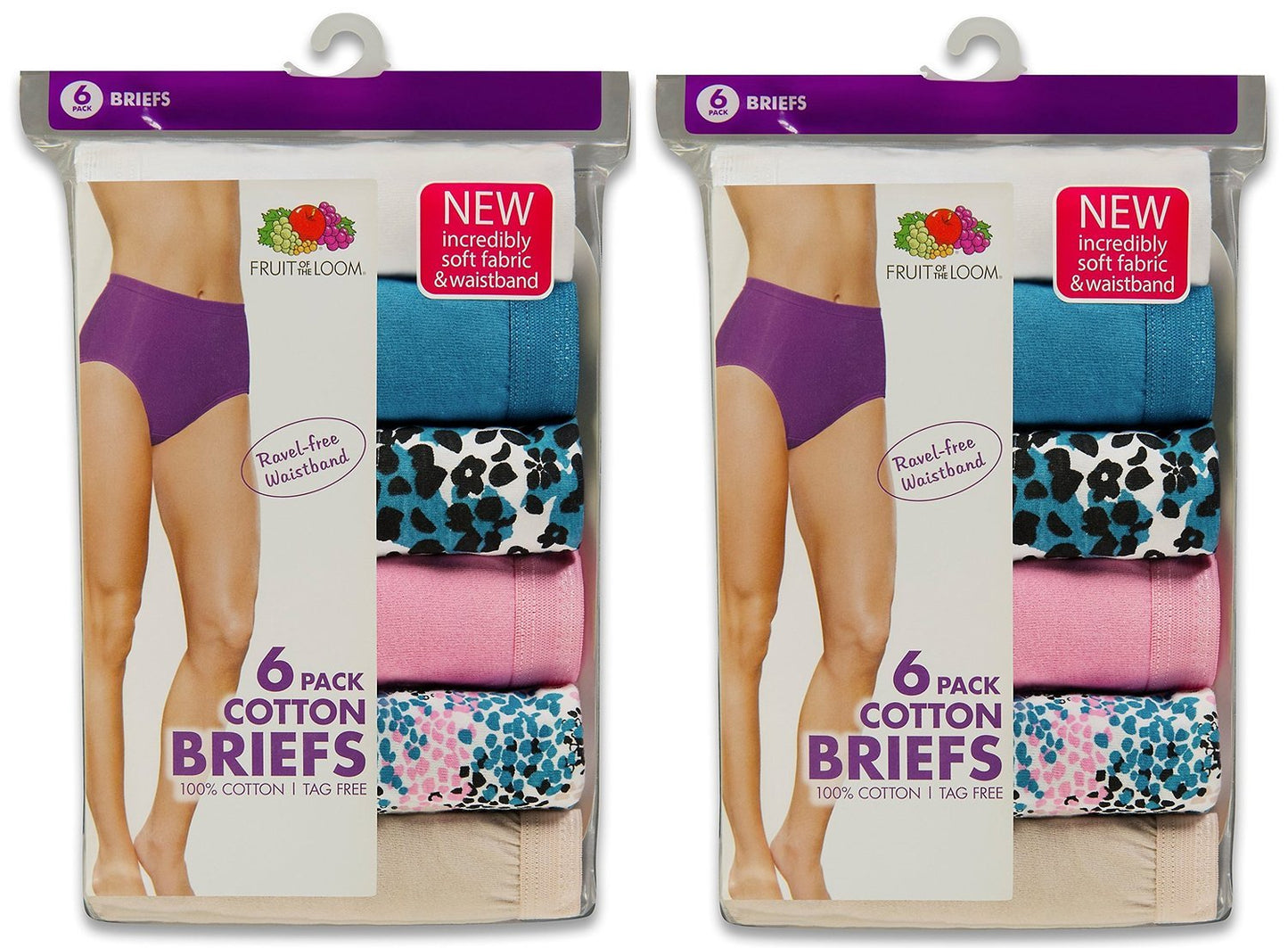 Fruit of the Loom Women's 8-Pack Cotton Briefs - Body Tones 8DBRIBT (6 / Medium (Hips 38"-39"))