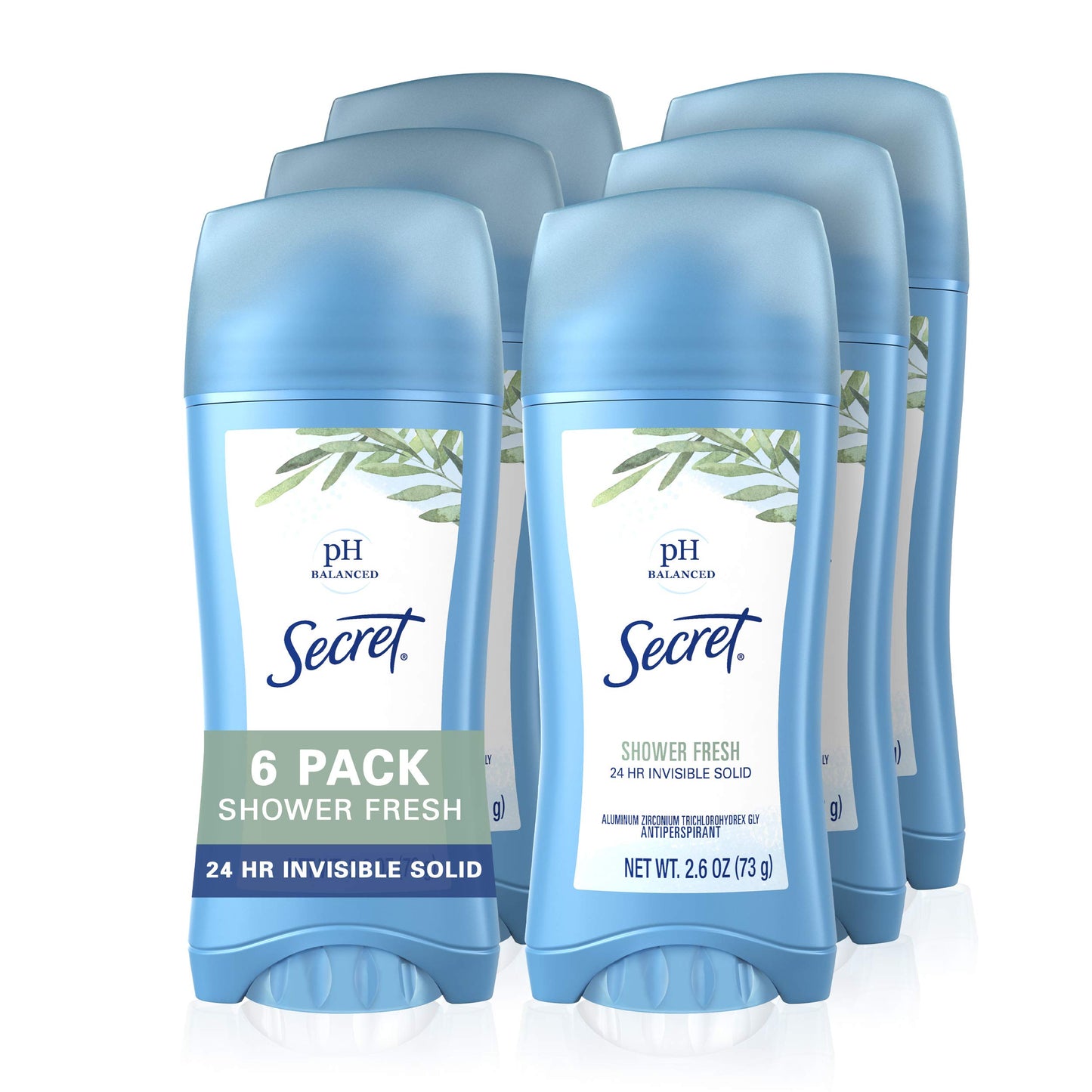 Secret Sld Inv Unscnted Size 2.6z Secret Unscented Invisible Solid Antiperspirant Deodorant,(pack of 3)