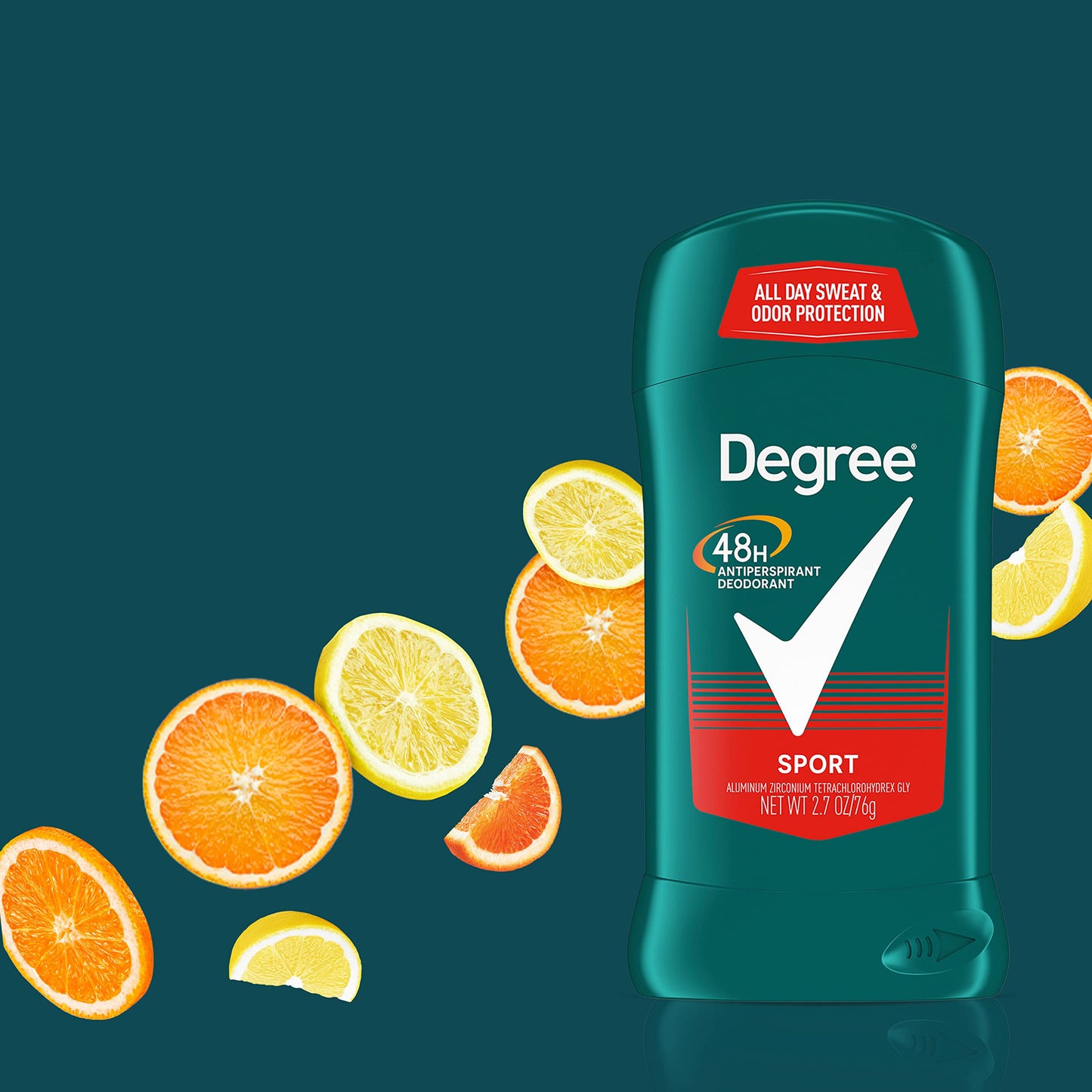 Degree Men Original Antiperspirant Deodorant for Men, Pack of 4, 48-Hour Sweat and Odor Protection, Sport 2.7 oz (Packing May Vary)