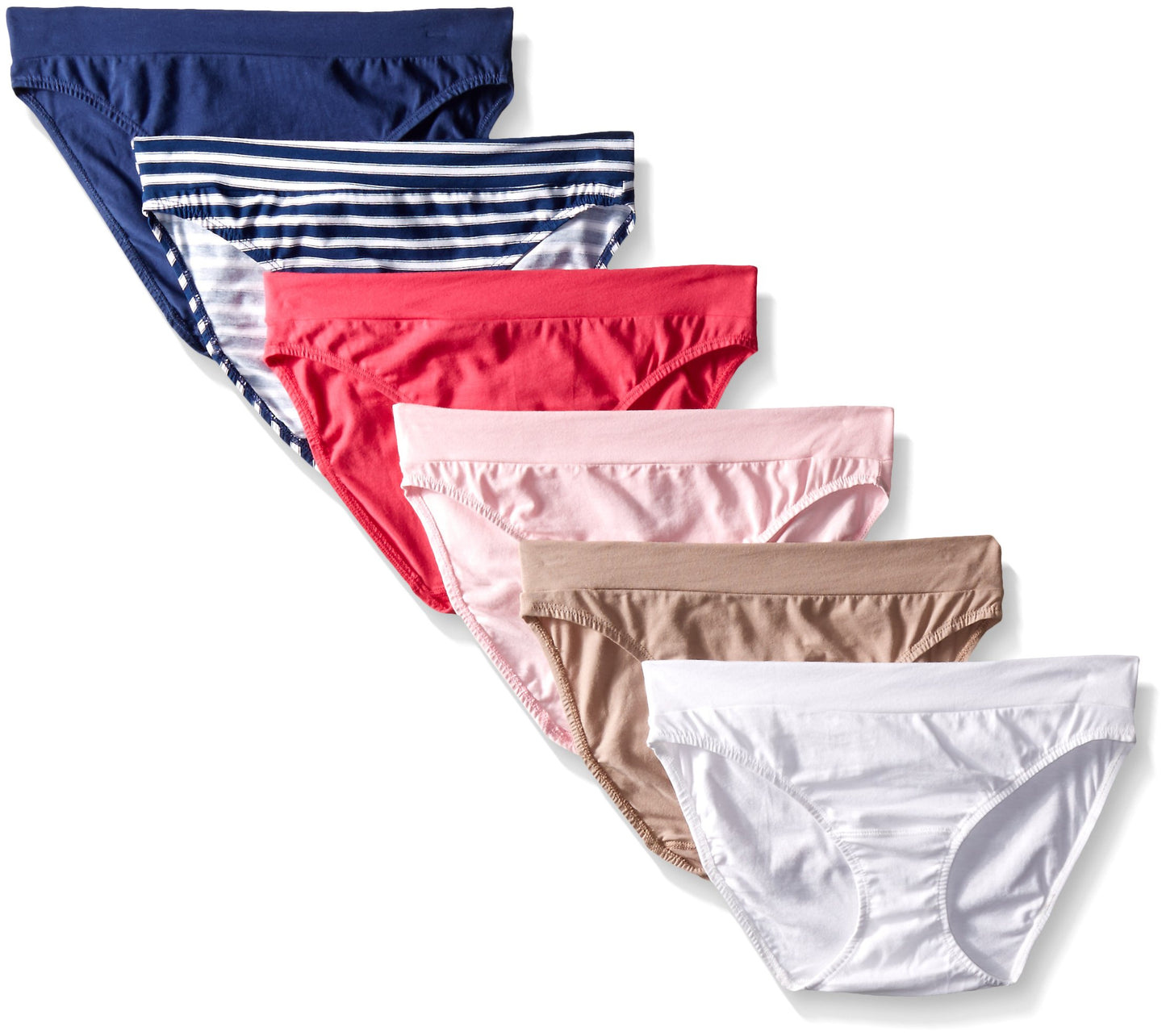 Fruit of the Loom Women's 6 Pack My Favorite Bikini Panties, Assorted, 7