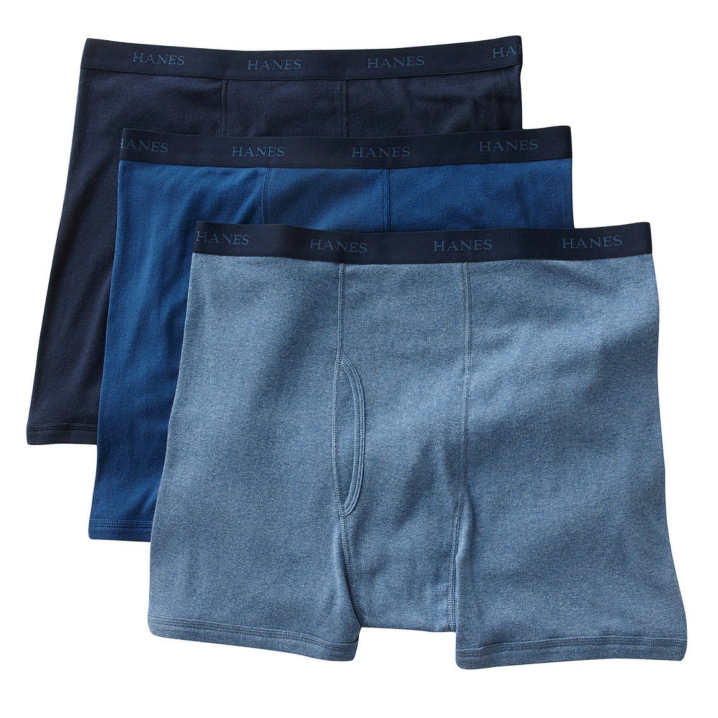 Hanes Men's 3-Pack Boxer Brief-Big Sizes, Black/Grey, XXXXXX-Large