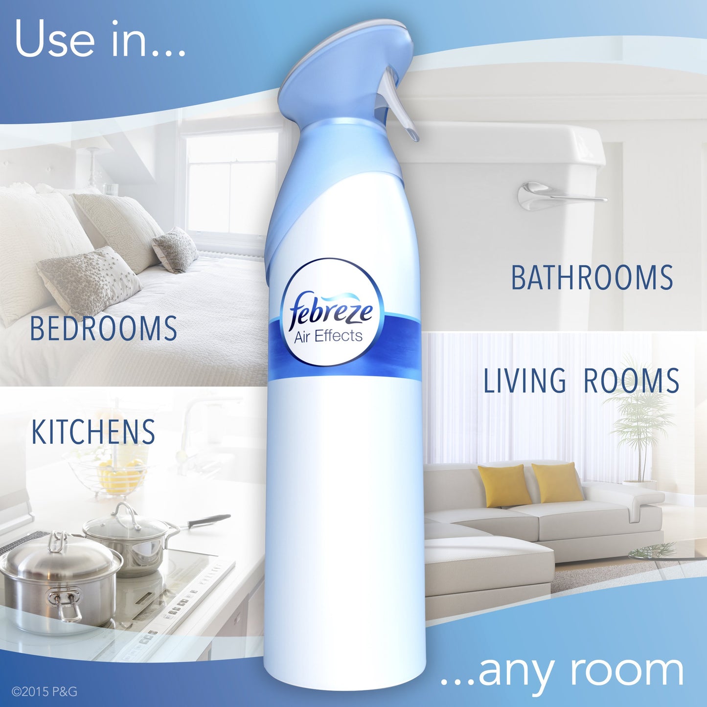 Febreze Air Freshener, Air Effects Linen & Sky Air Freshener, 9.7 Oz, 6 Count