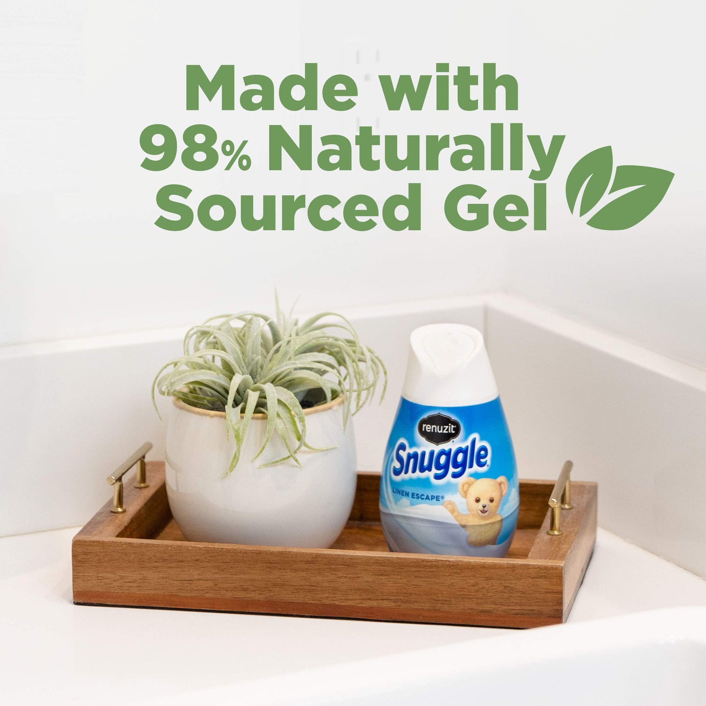 Renuzit Snuggle Seasonal Gel Air Freshener, Cozy Evergreen, 7 Ounces, 12 Count