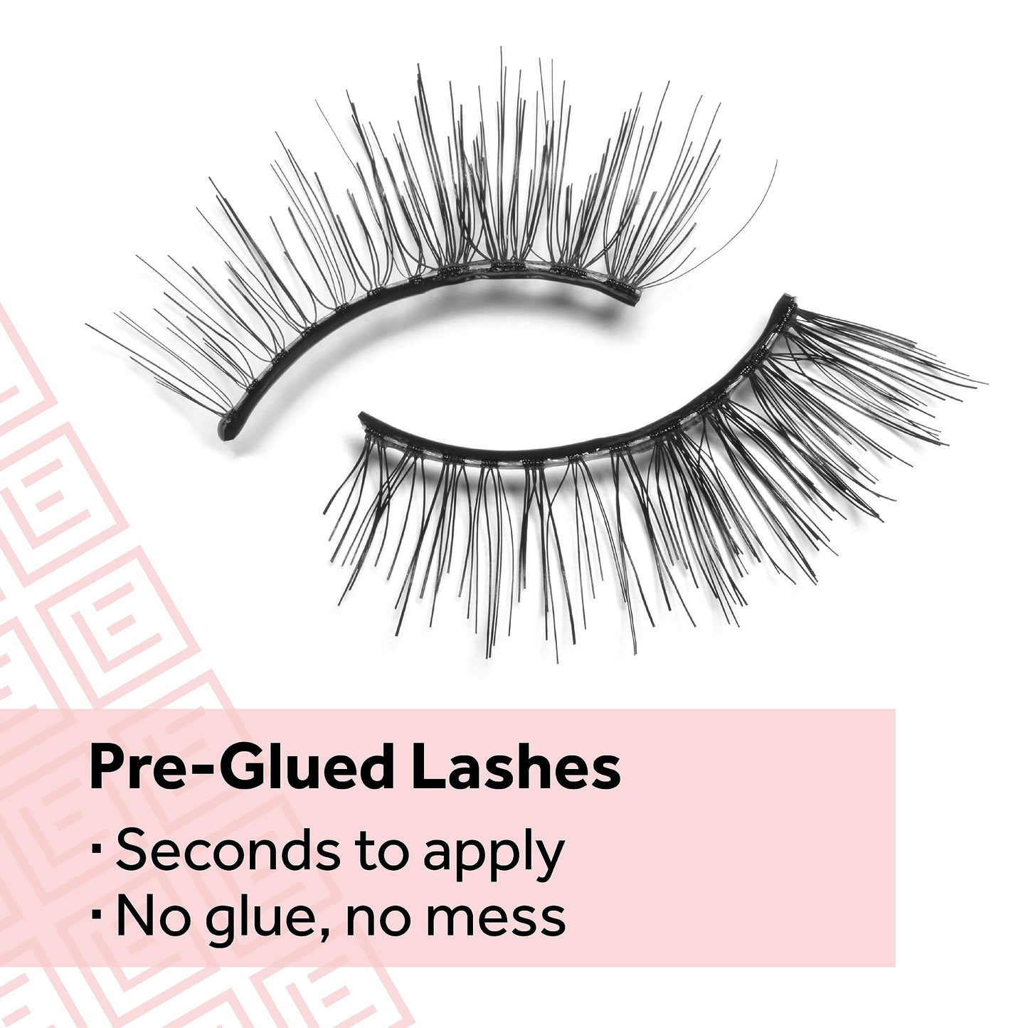 Eylure Pre-Glued Light & Wispy Eyelashes, Accents No. 003, Twin Pack