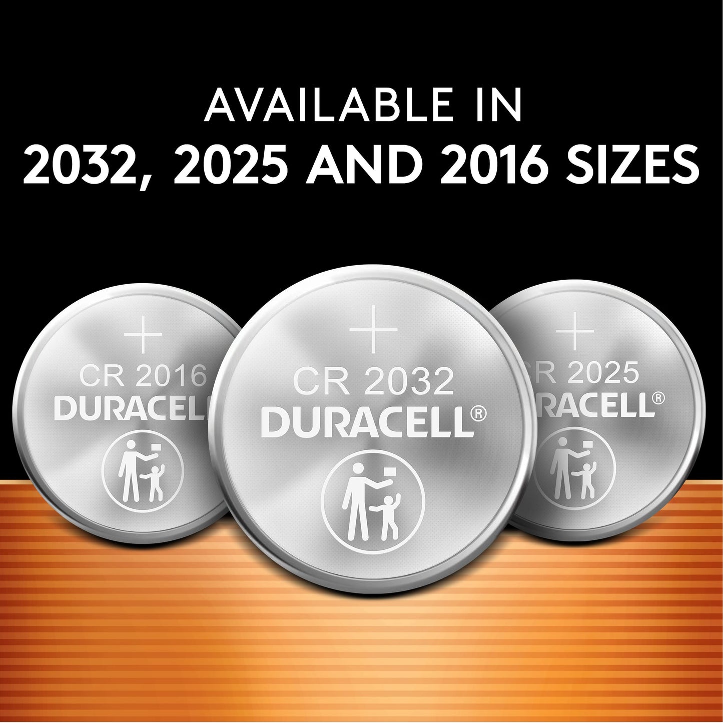 Duracell CR2025 3V Lithium Battery, Child Safety Features, 4 Count Pack, Lithium Coin Battery for Key Fob, Car Remote, Glucose Monitor, CR Lithium 3 Volt Cell