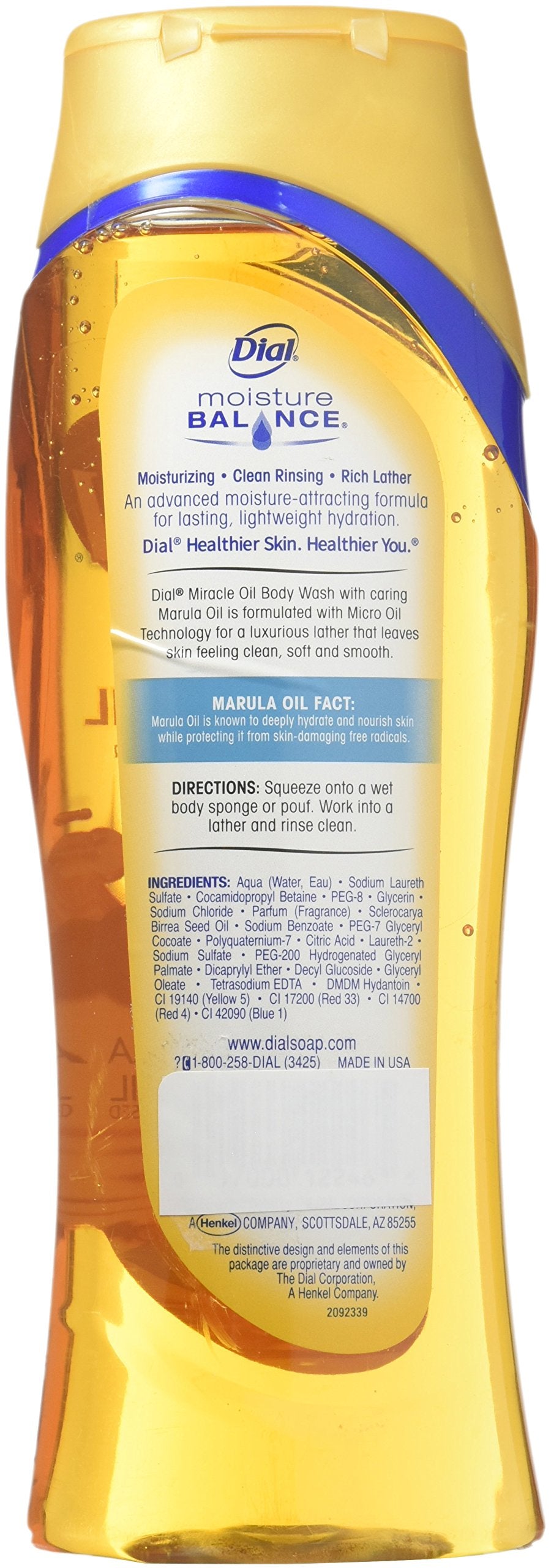 Dial Body Wash, Marula Oil, 16 Fl. Oz