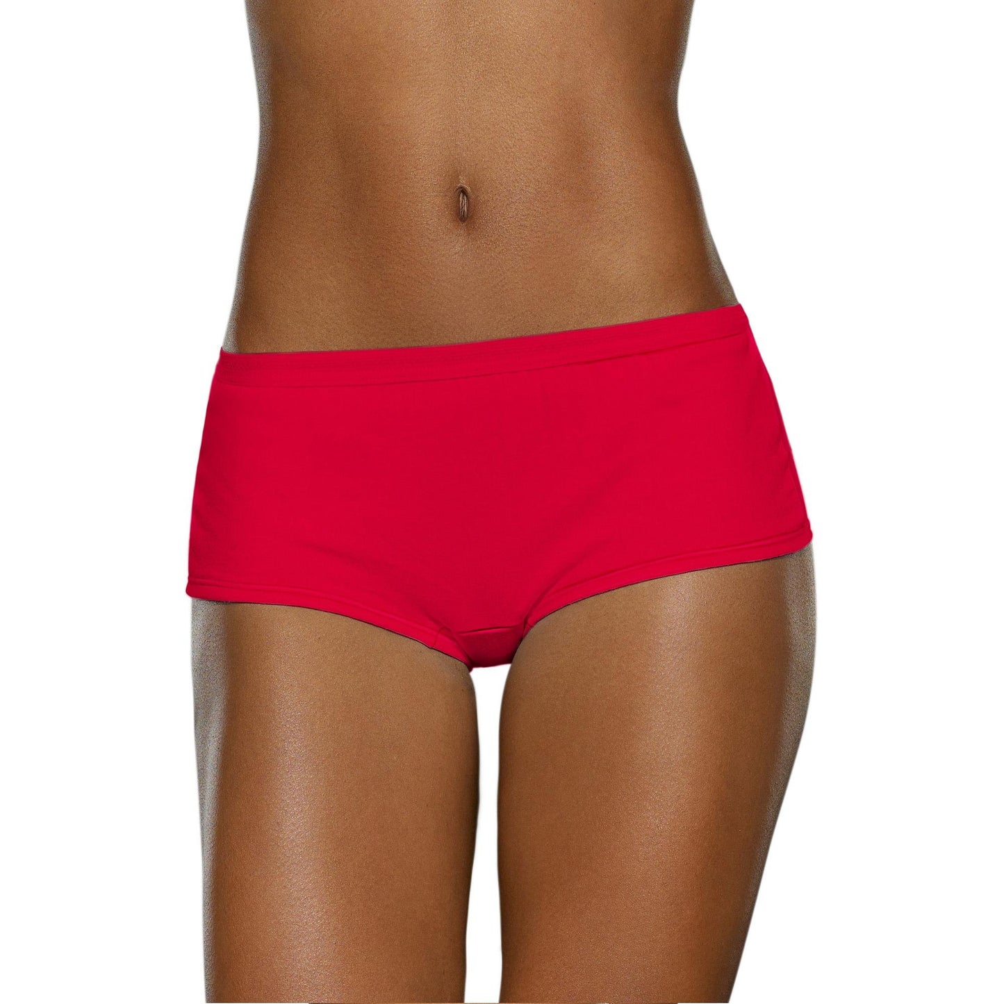Fruit of the Loom Women's Beyondsoft Panties, Boyshort-Cotton Blend-6 Pack, 5