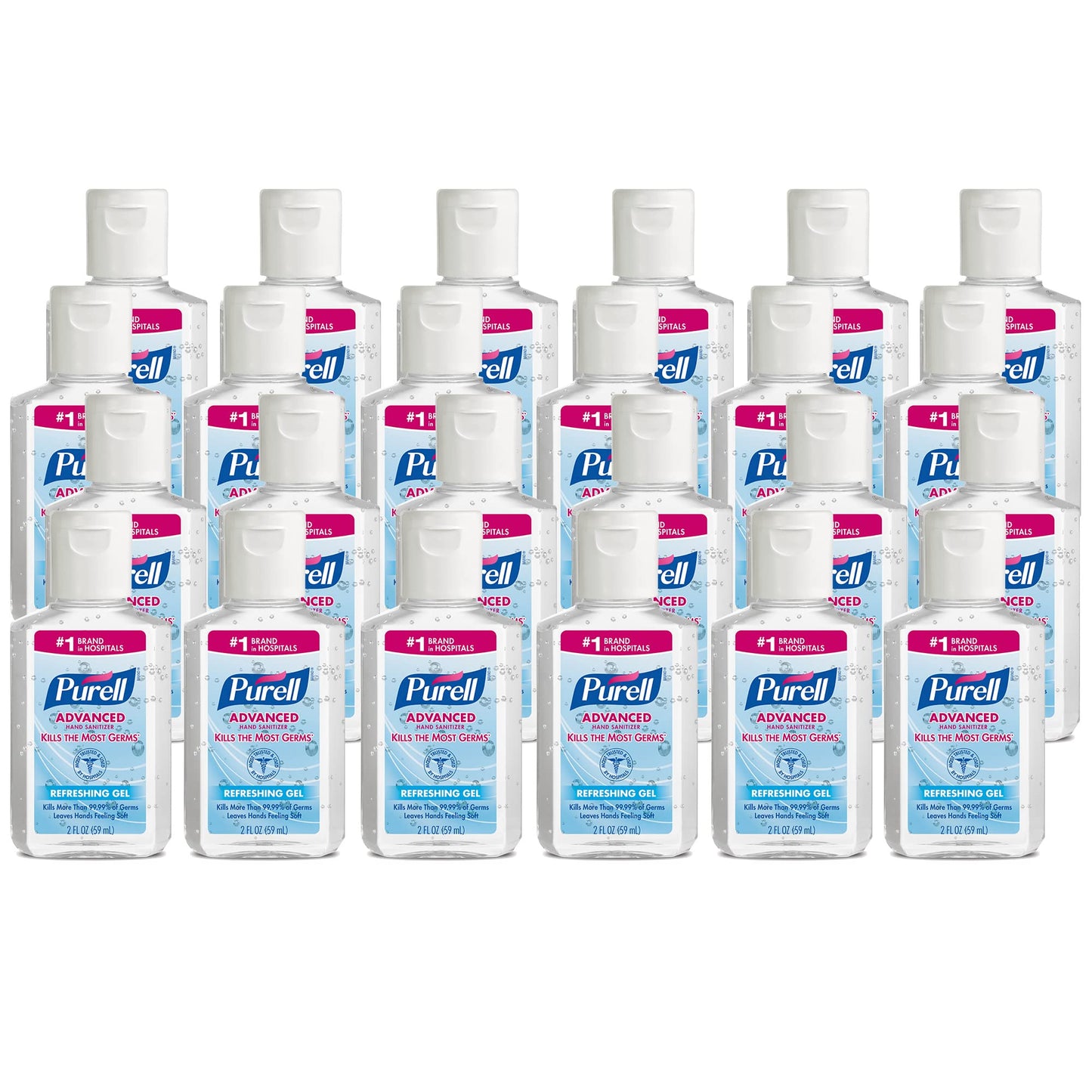 Purell Advanced Hand Sanitizer Refreshing Gel 2 oz (Pack of 6)