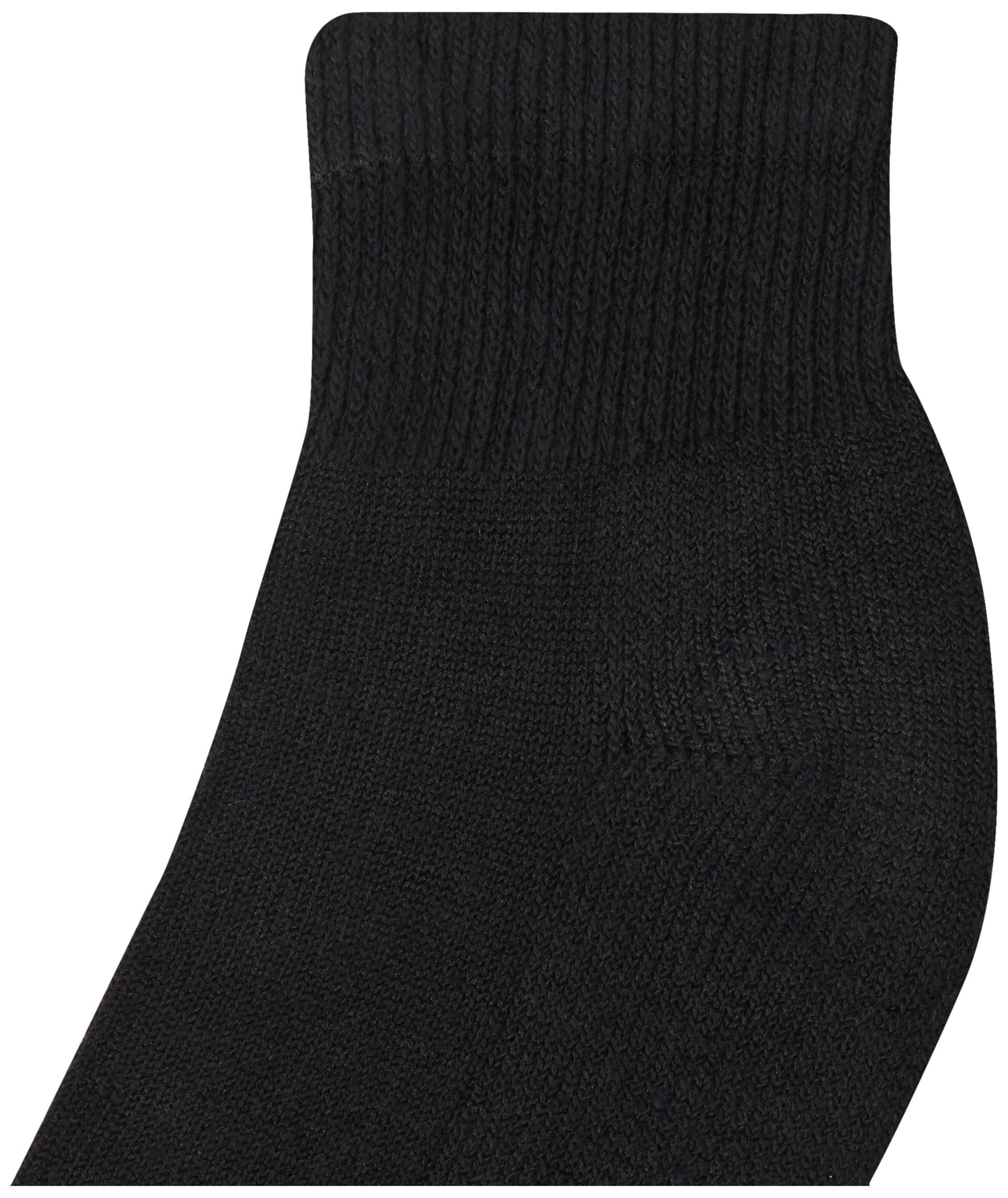 Hanes Men's Full Cushion Socks Ankle Black, 6-12-Black (6 pack)