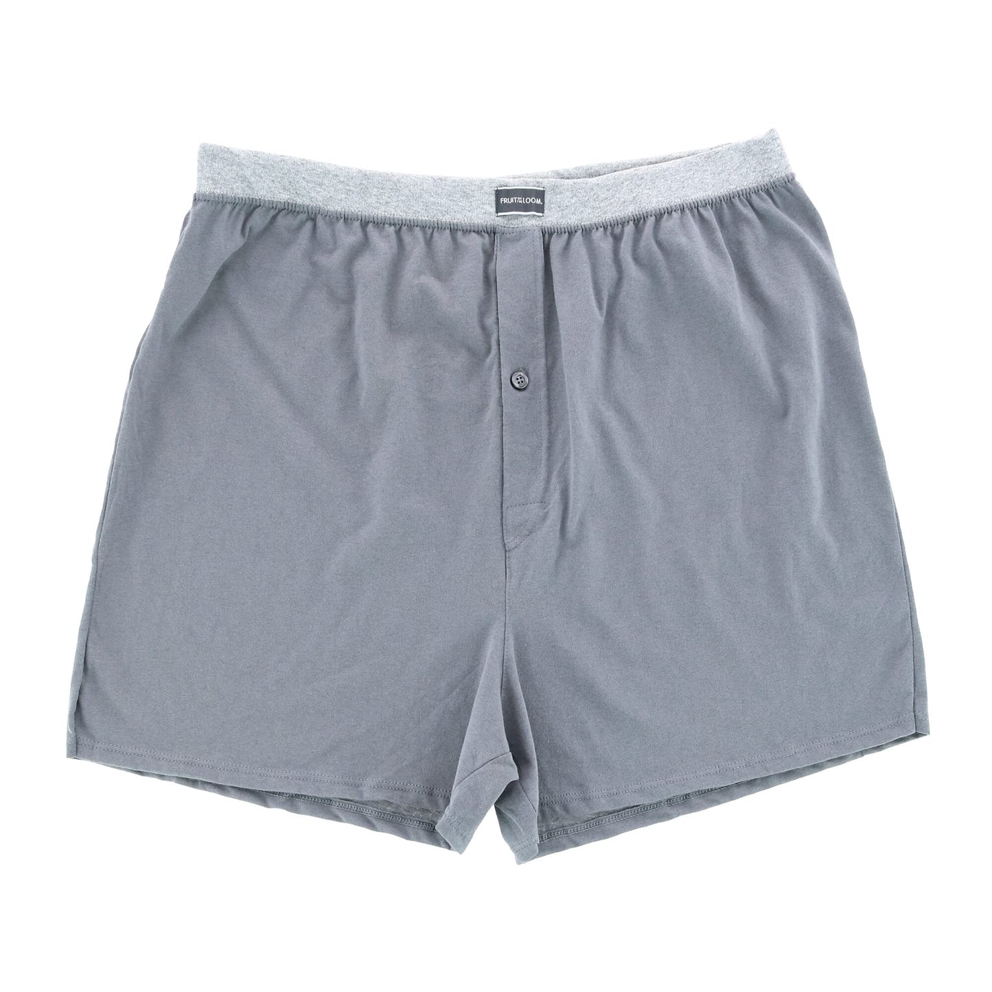 Fruit Of The Loom Mens Big Knit Boxers 4 Pack, 2XL, Assorted