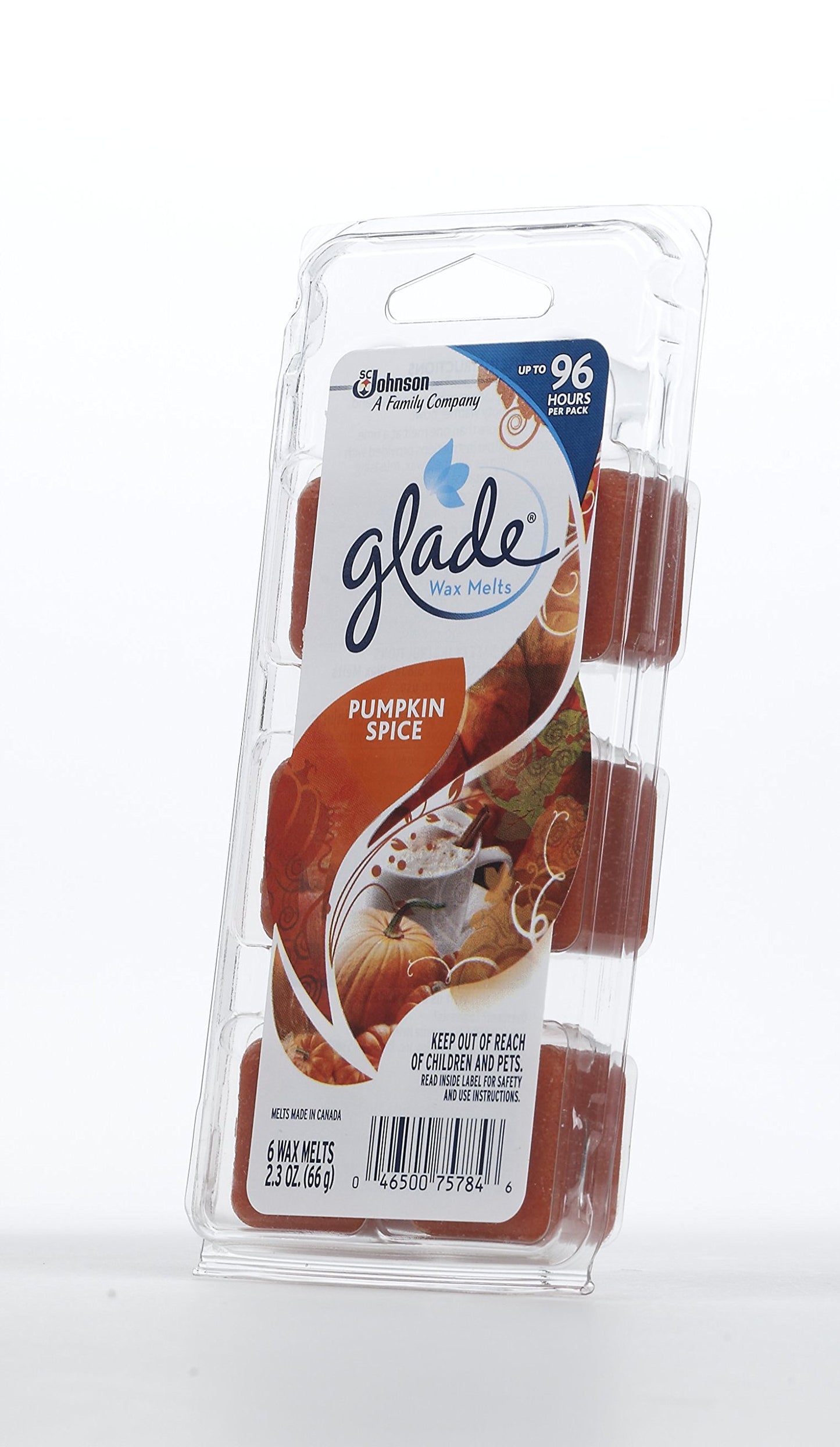 Glade Wax Melts Refill Pumpkin Spice, 2.3 Ounce (Pack of 8)