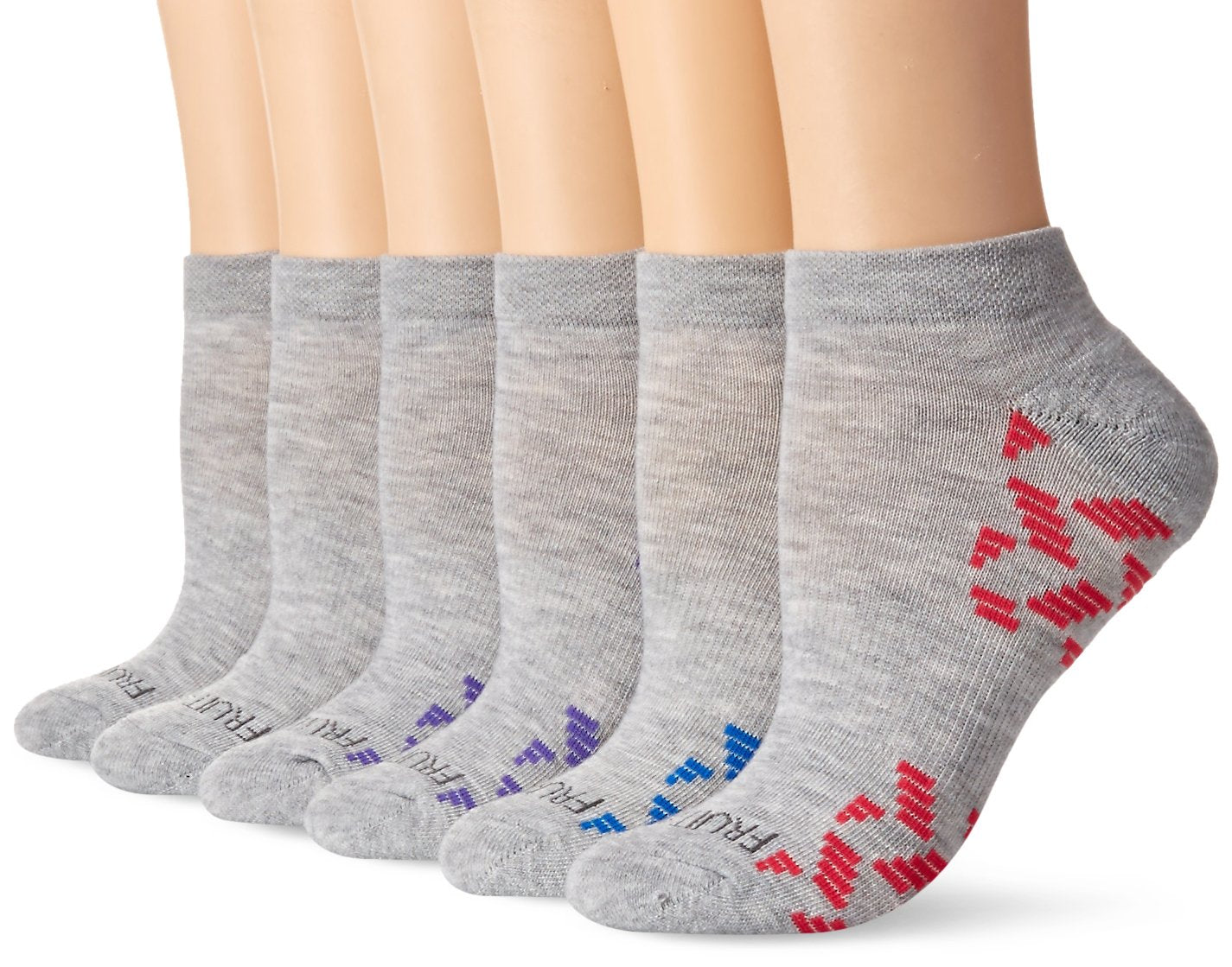 Fruit of the Loom Women's Lowcut 6 Pack, GMF16, Shoe Size 4-10/Sock Size 9-11