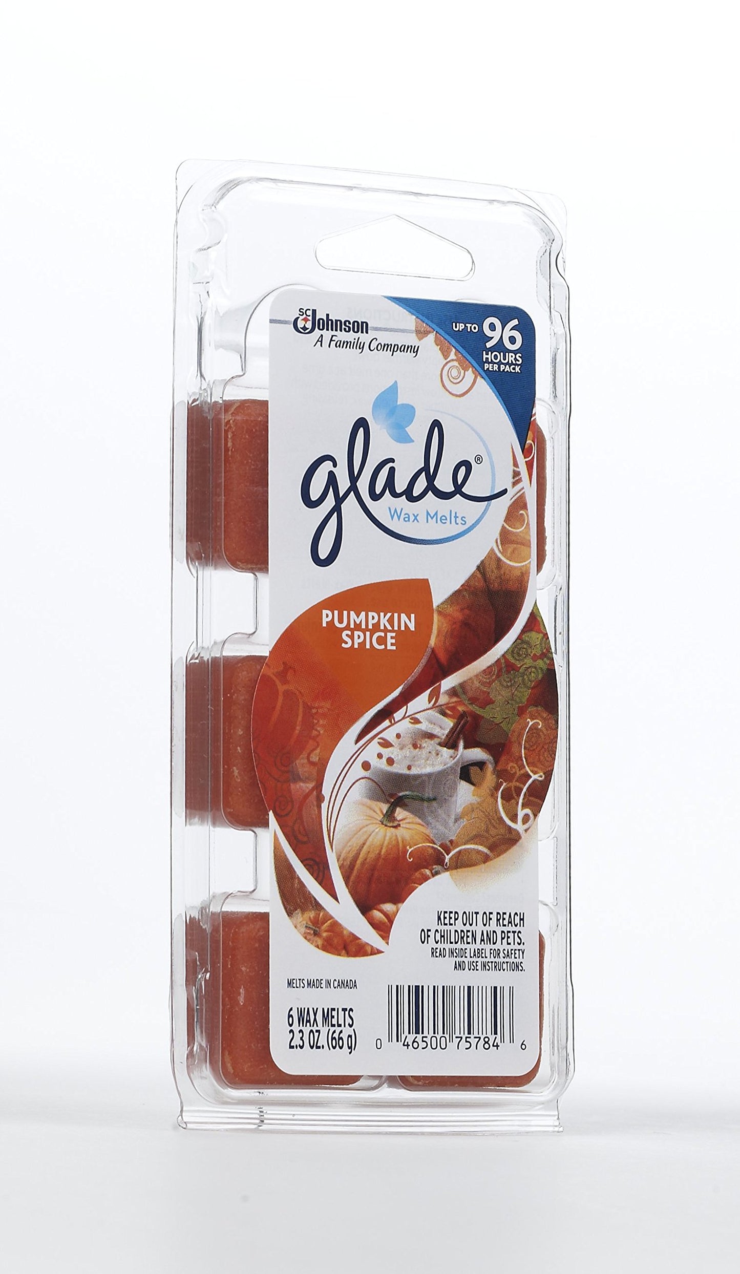 Glade Wax Melts Refill Pumpkin Spice, 2.3 Ounce (Pack of 8)