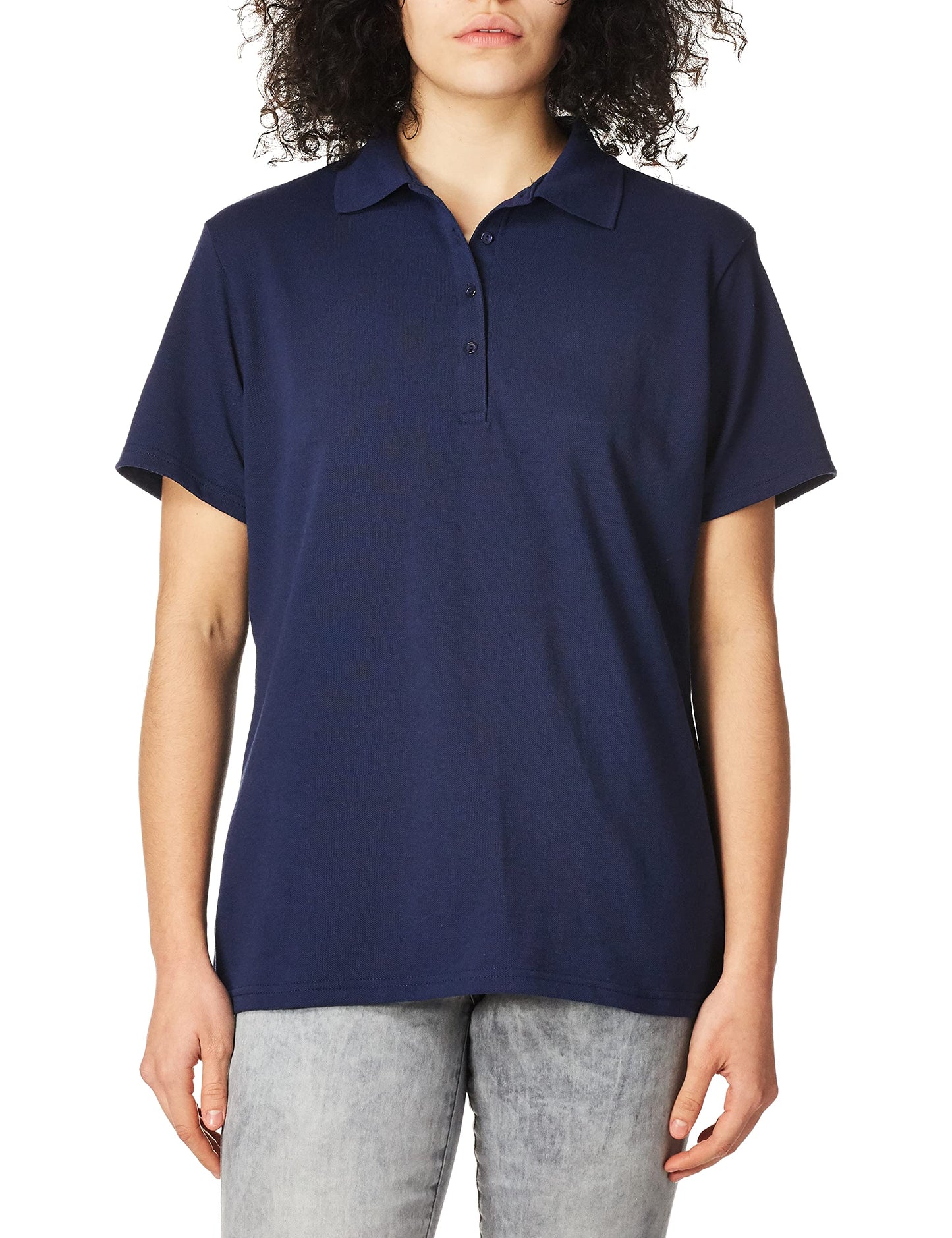 Hanes Women's Pique Polo, White, 3X-Large