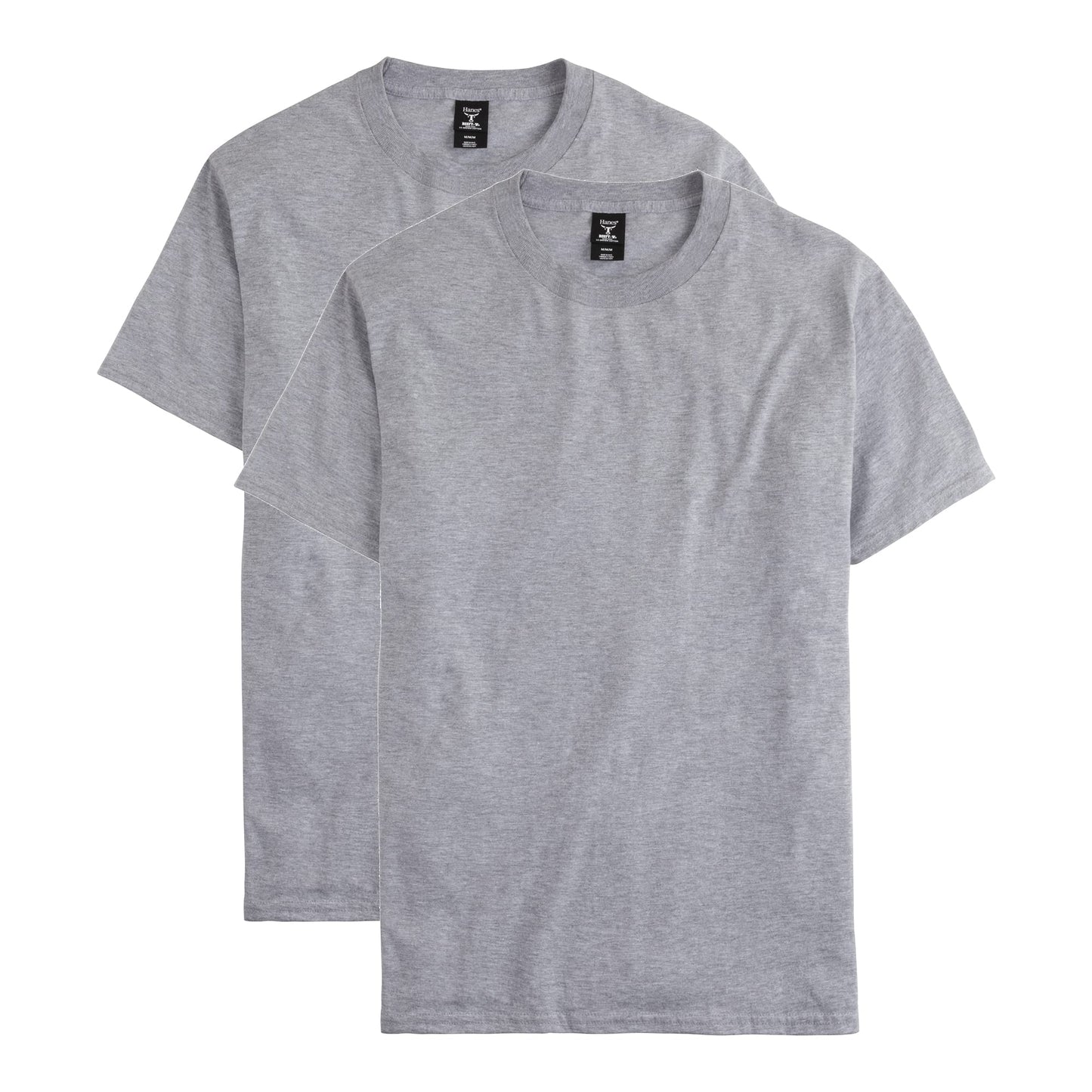 Hanes Men's Short Sleeve Beefy-T (Pack of 2), Deep Red, 4X-Large