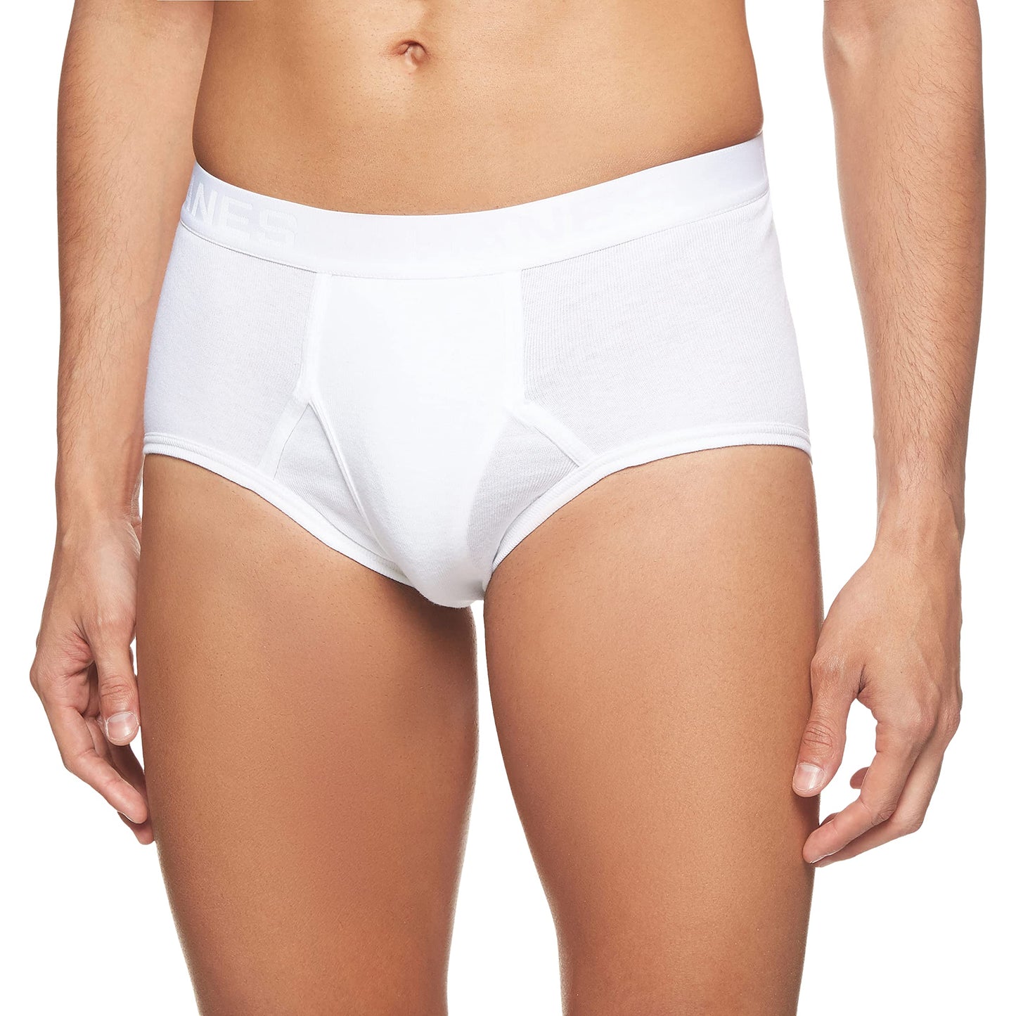 Hanes Mens No Ride up Briefs with Comfort Flex Waistband Multipack (White, XXXXX-Large)