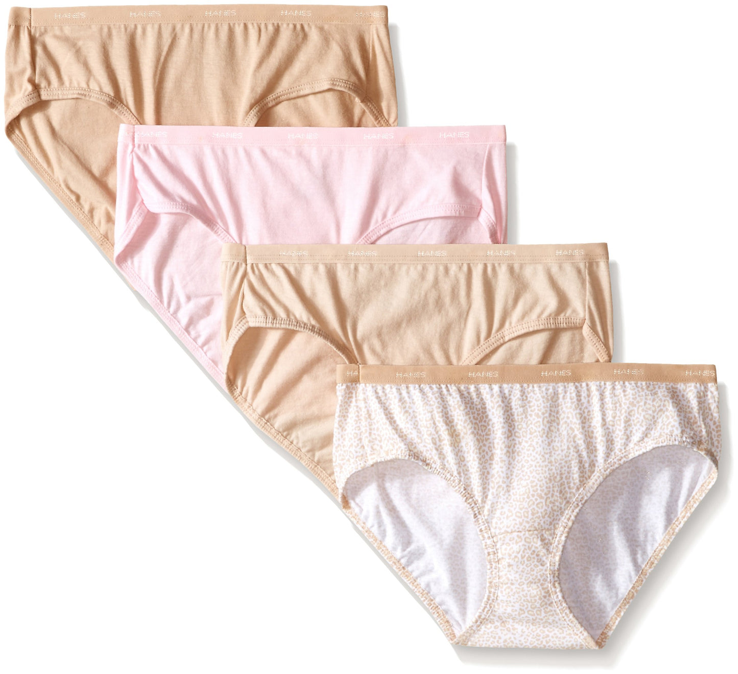 Hanes Women's 4 Pack Platinum Cotton Creations Hipster, Assorted Woodland, 8 XL