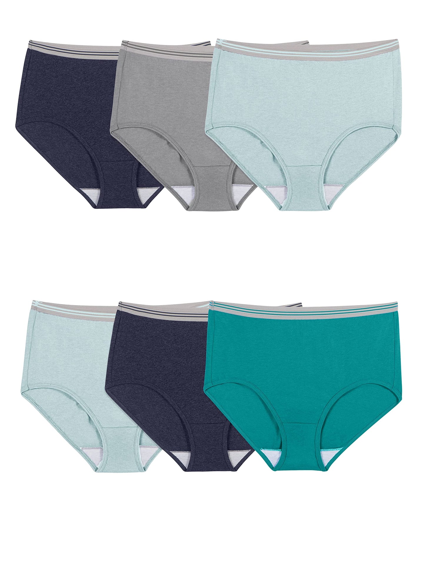 Fruit Of The Loom Womens Fit For Me Plus Size Underwear, Designed To Your Curves, Brief - Cotton - White, 9 Plus